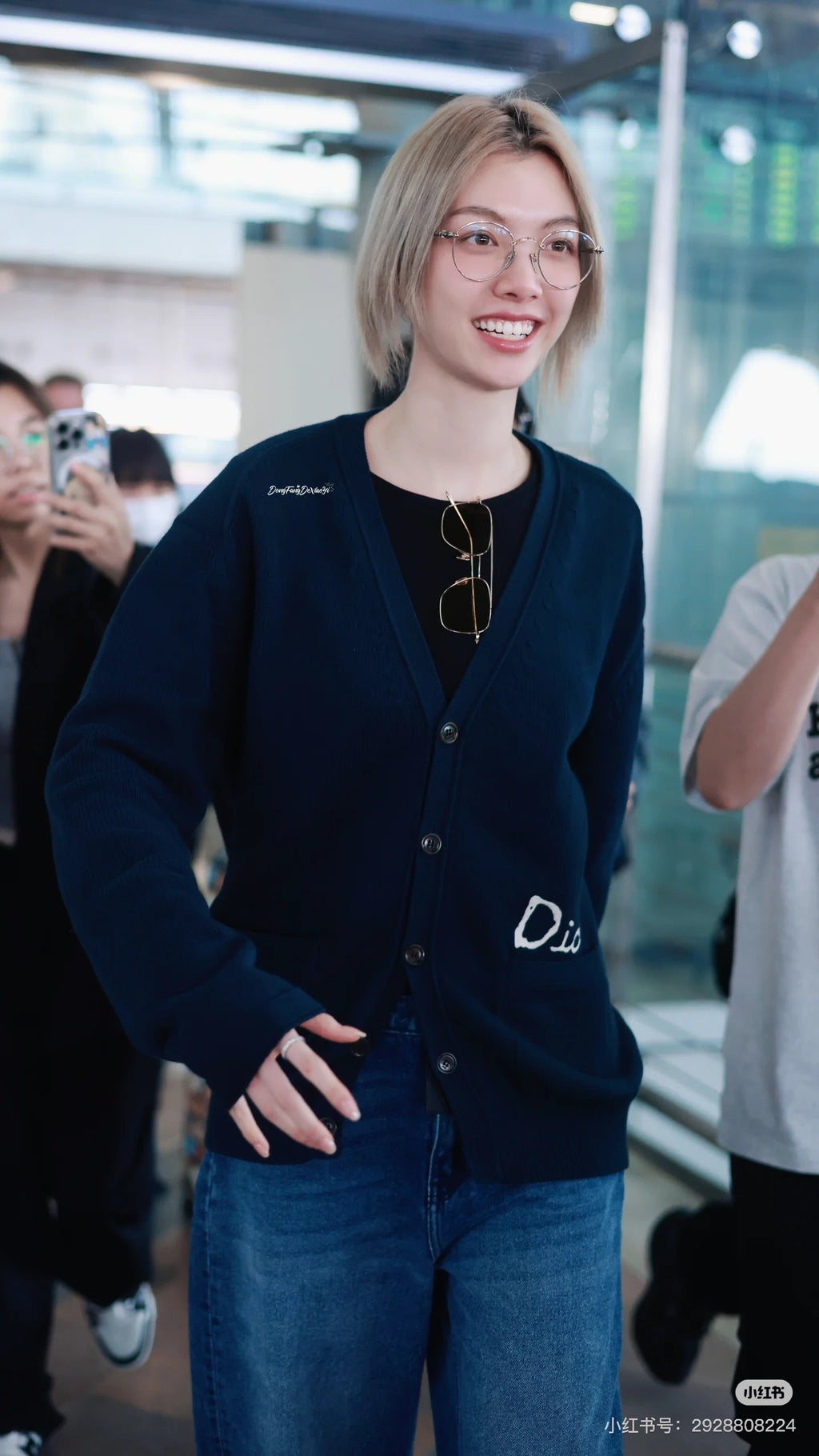 Dior CD Letter Embroidered Knit Cardigan – 2025 Fall
