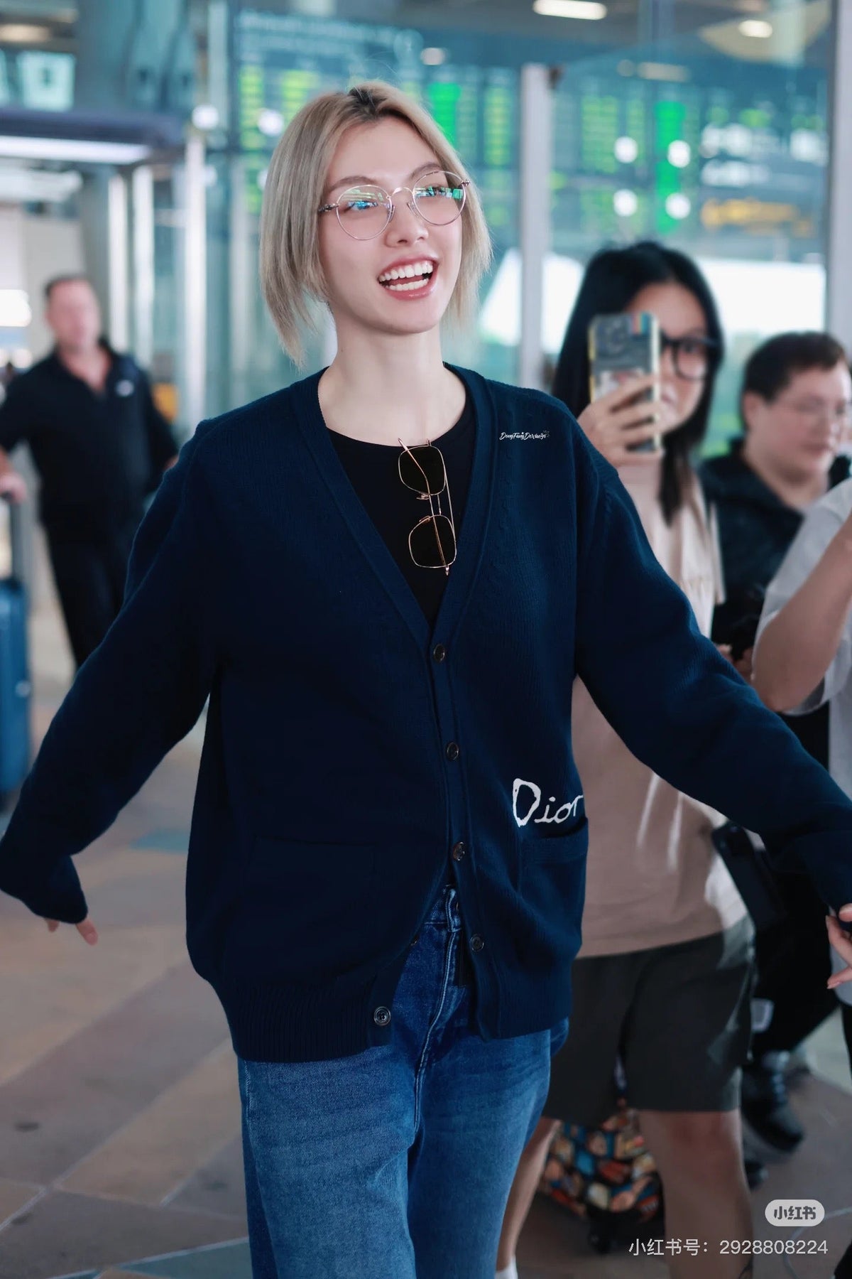 Dior CD Letter Embroidered Knit Cardigan – 2025 Fall