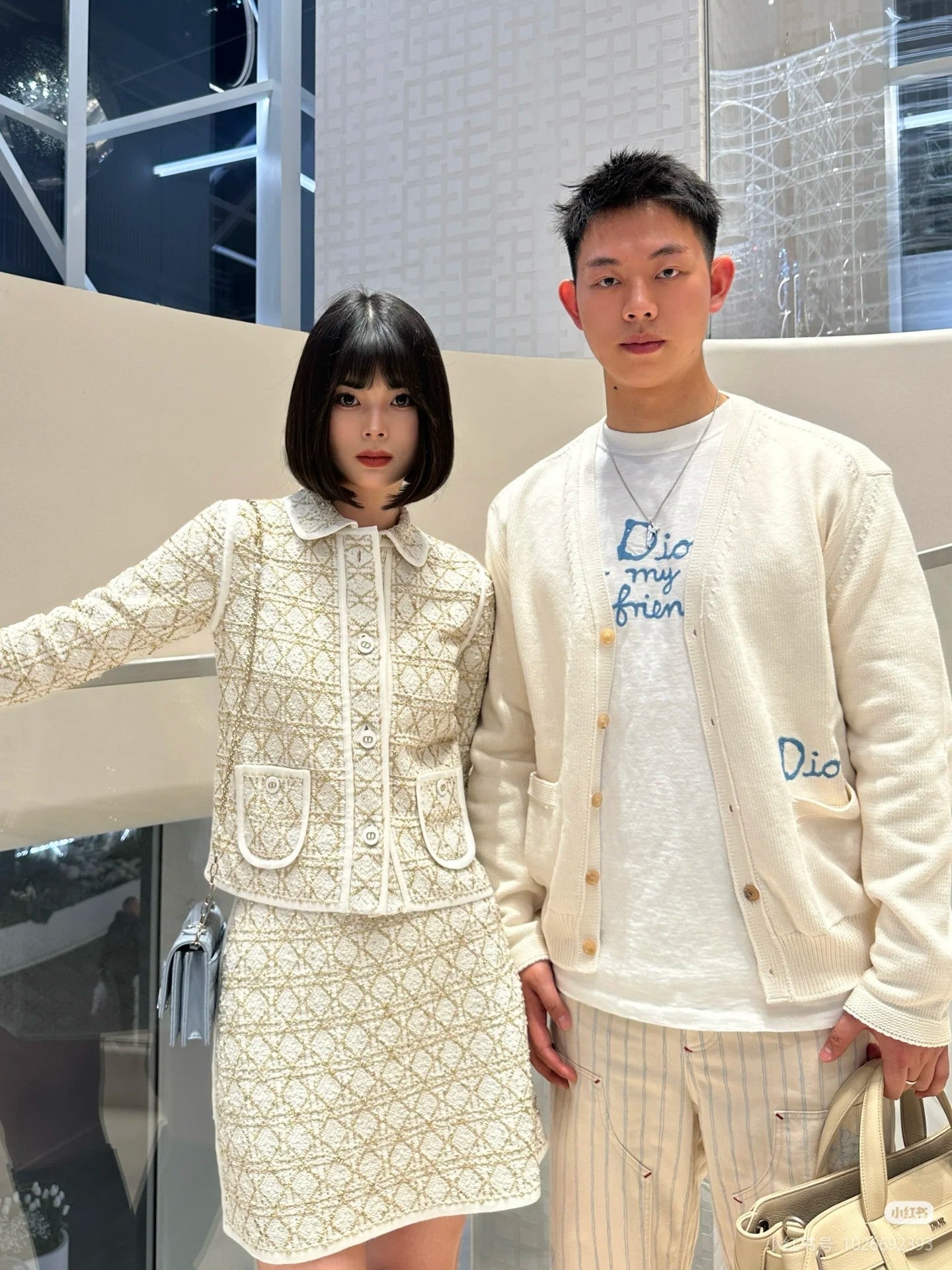 Dior CD Letter Embroidered Knit Cardigan – 2025 Fall