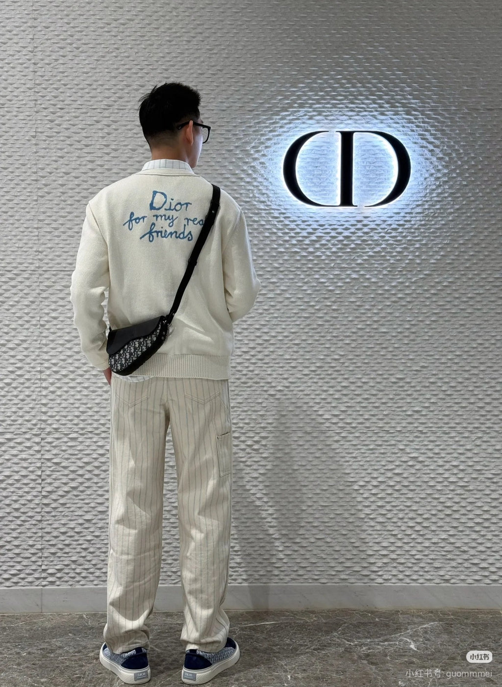 Dior CD Letter Embroidered Knit Cardigan – 2025 Fall