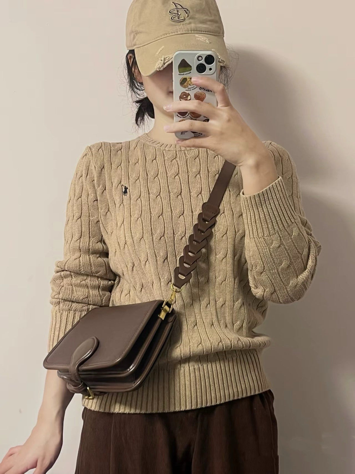 Ralph Lauren Cable Knit Crewneck Sweater