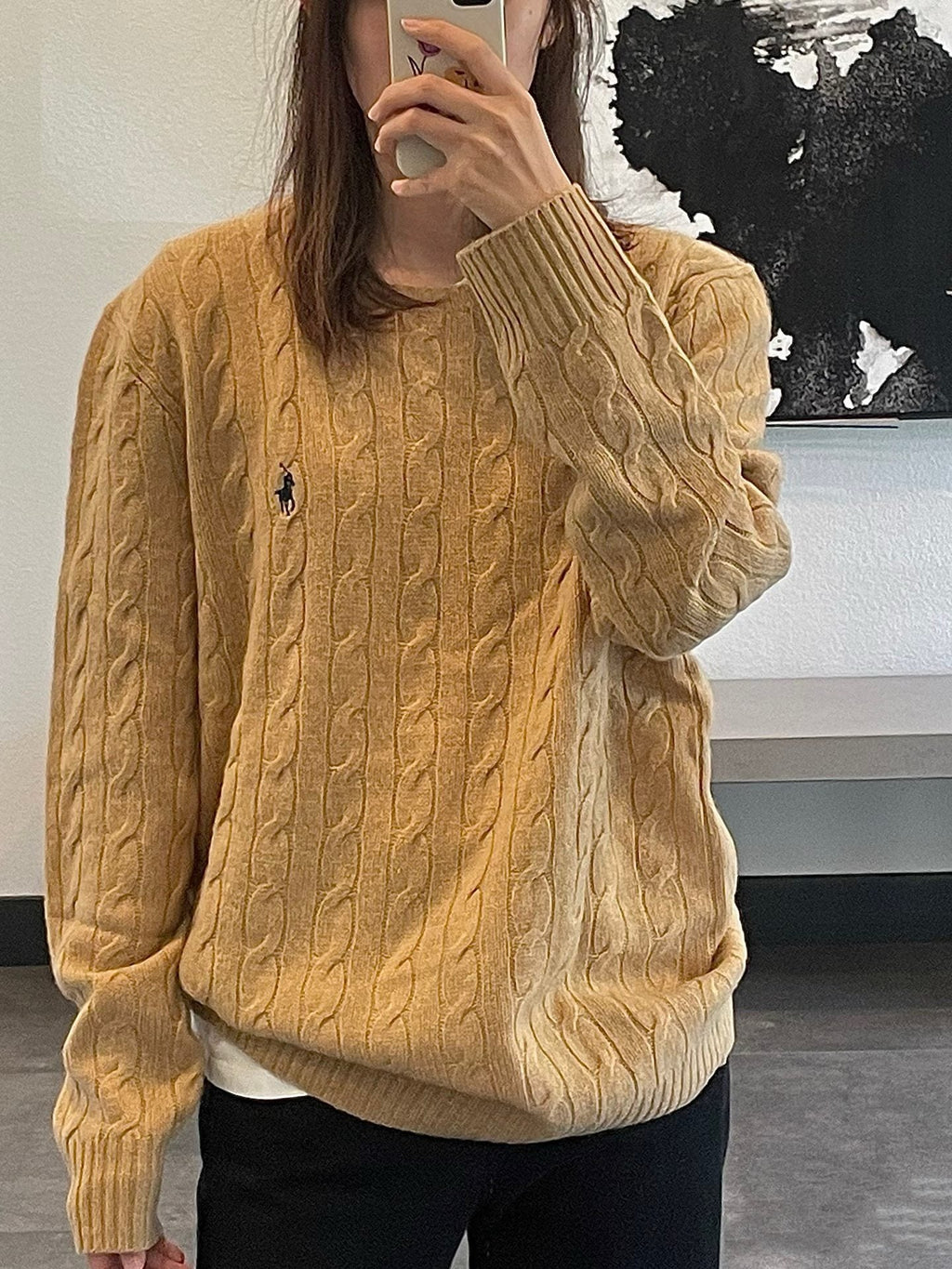 Ralph Lauren Cable Knit Crewneck Sweater