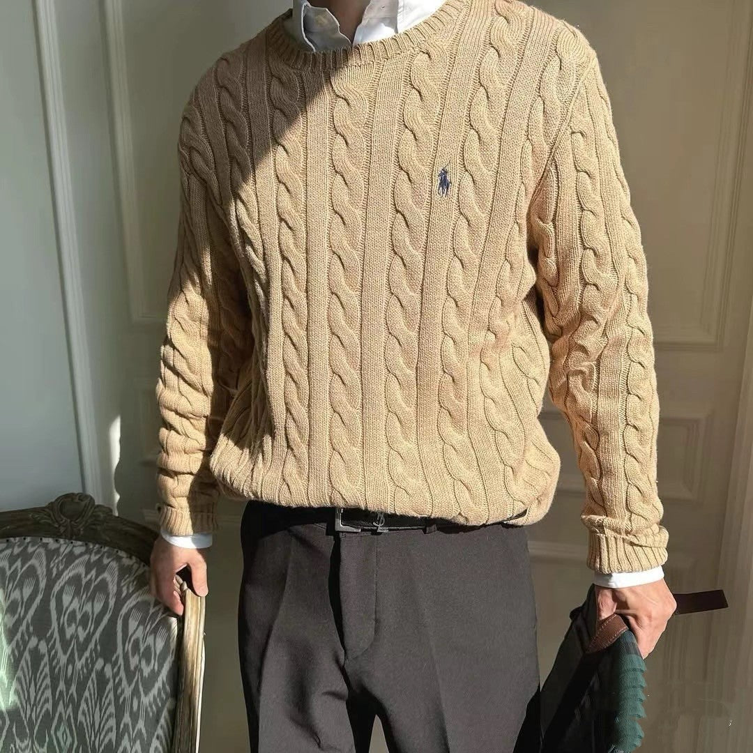 Ralph Lauren Cable Knit Crewneck Sweater