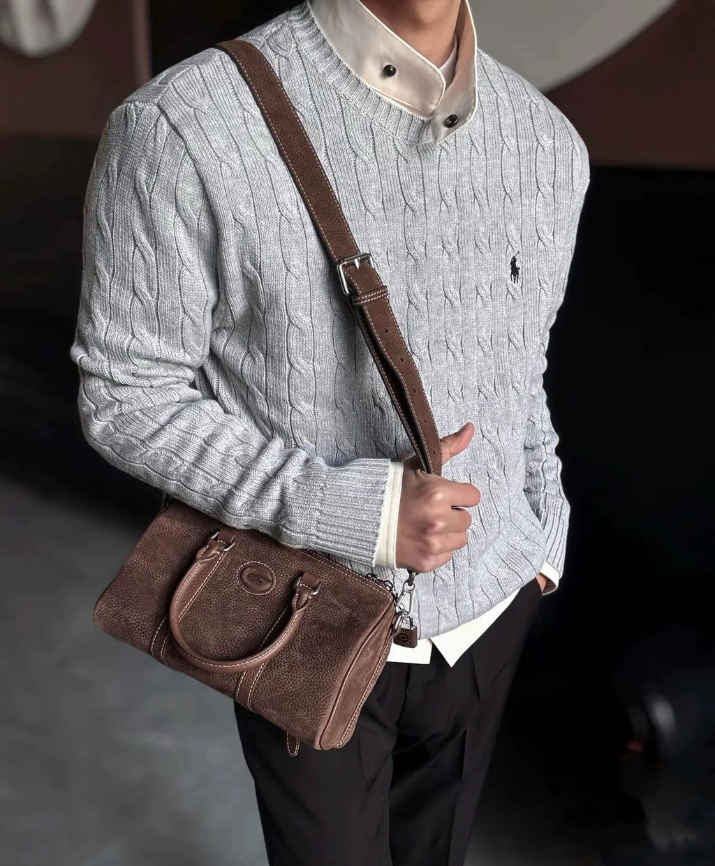 Ralph Lauren Cable Knit Crewneck Sweater