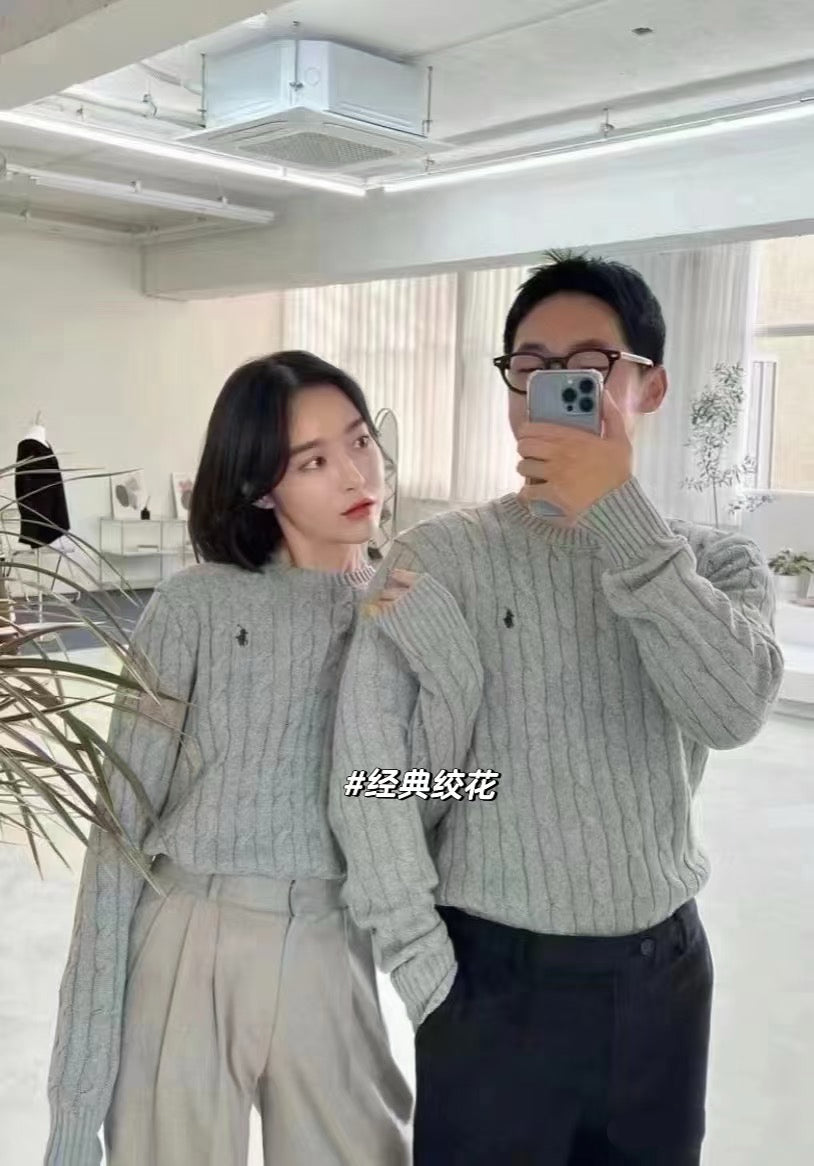 Ralph Lauren Cable Knit Crewneck Sweater