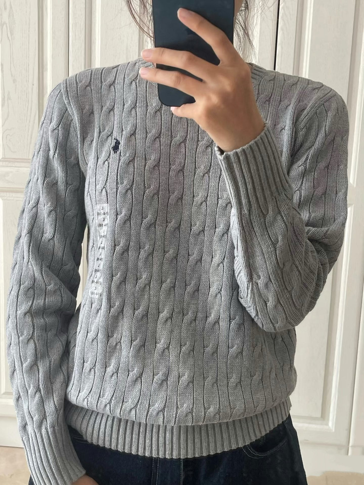 Ralph Lauren Cable Knit Crewneck Sweater