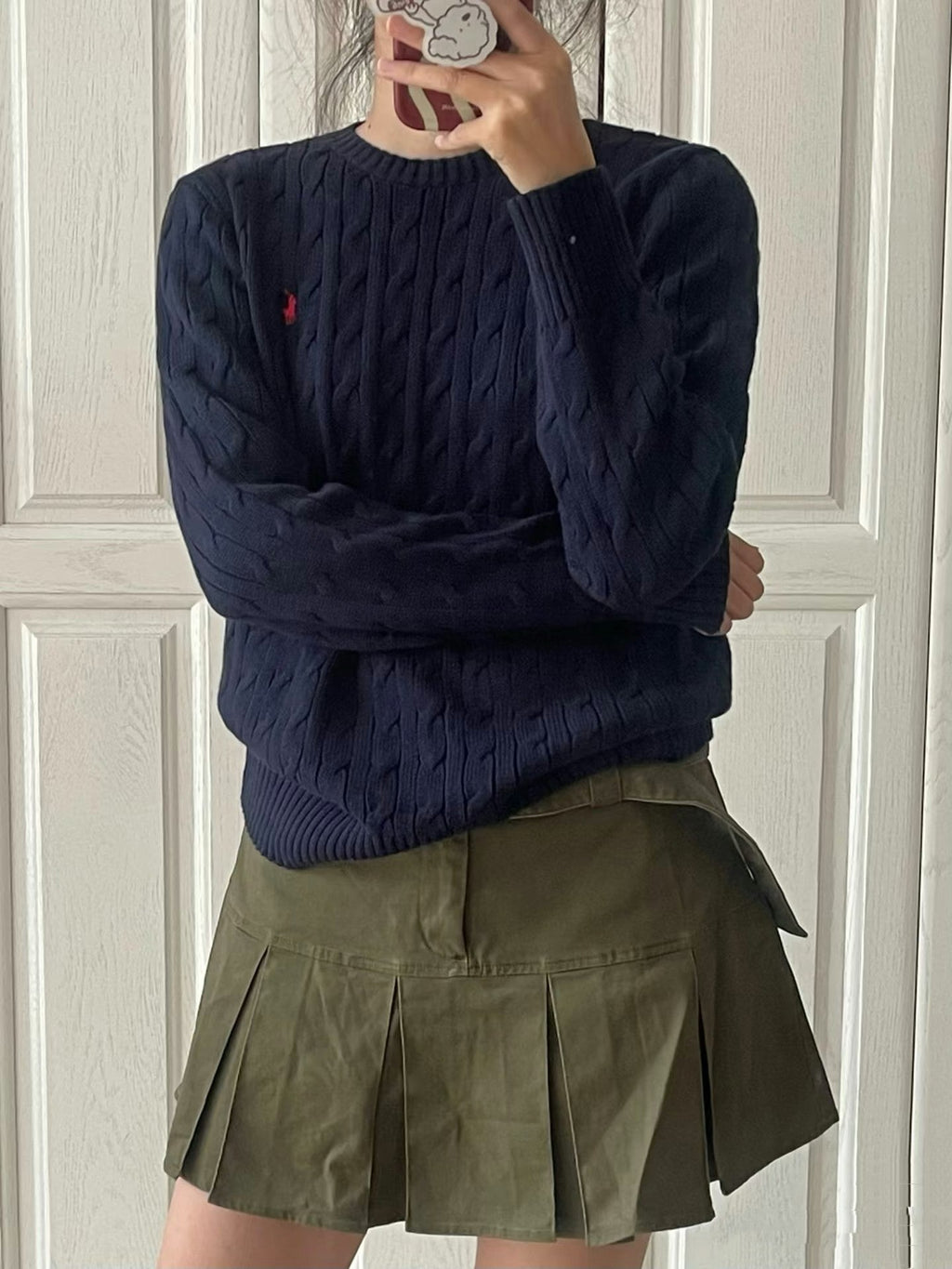 Ralph Lauren Cable Knit Crewneck Sweater