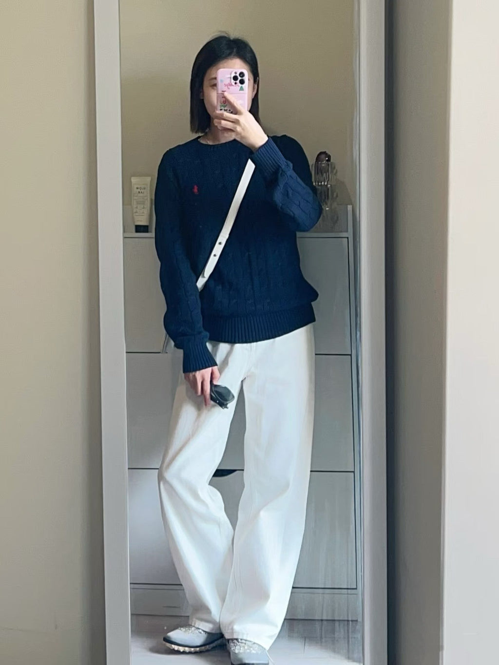 Ralph Lauren Cable Knit Crewneck Sweater