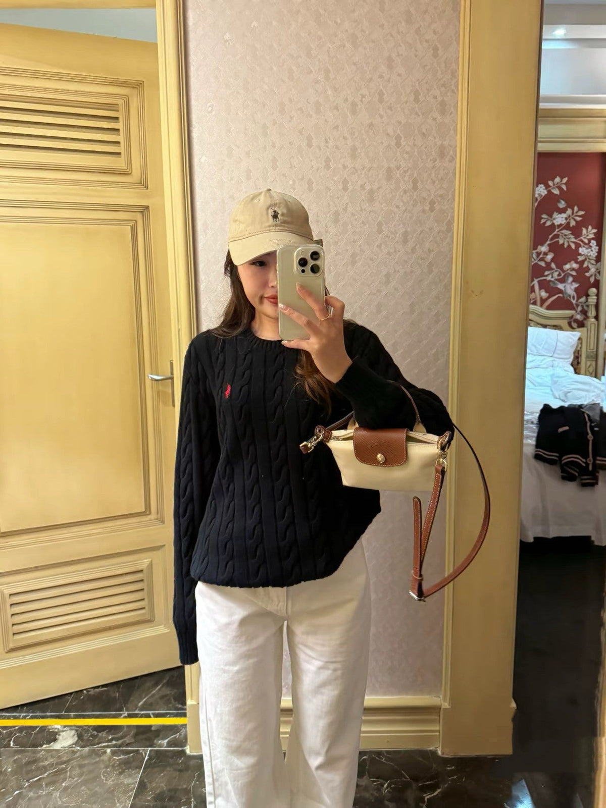 Ralph Lauren Cable Knit Crewneck Sweater