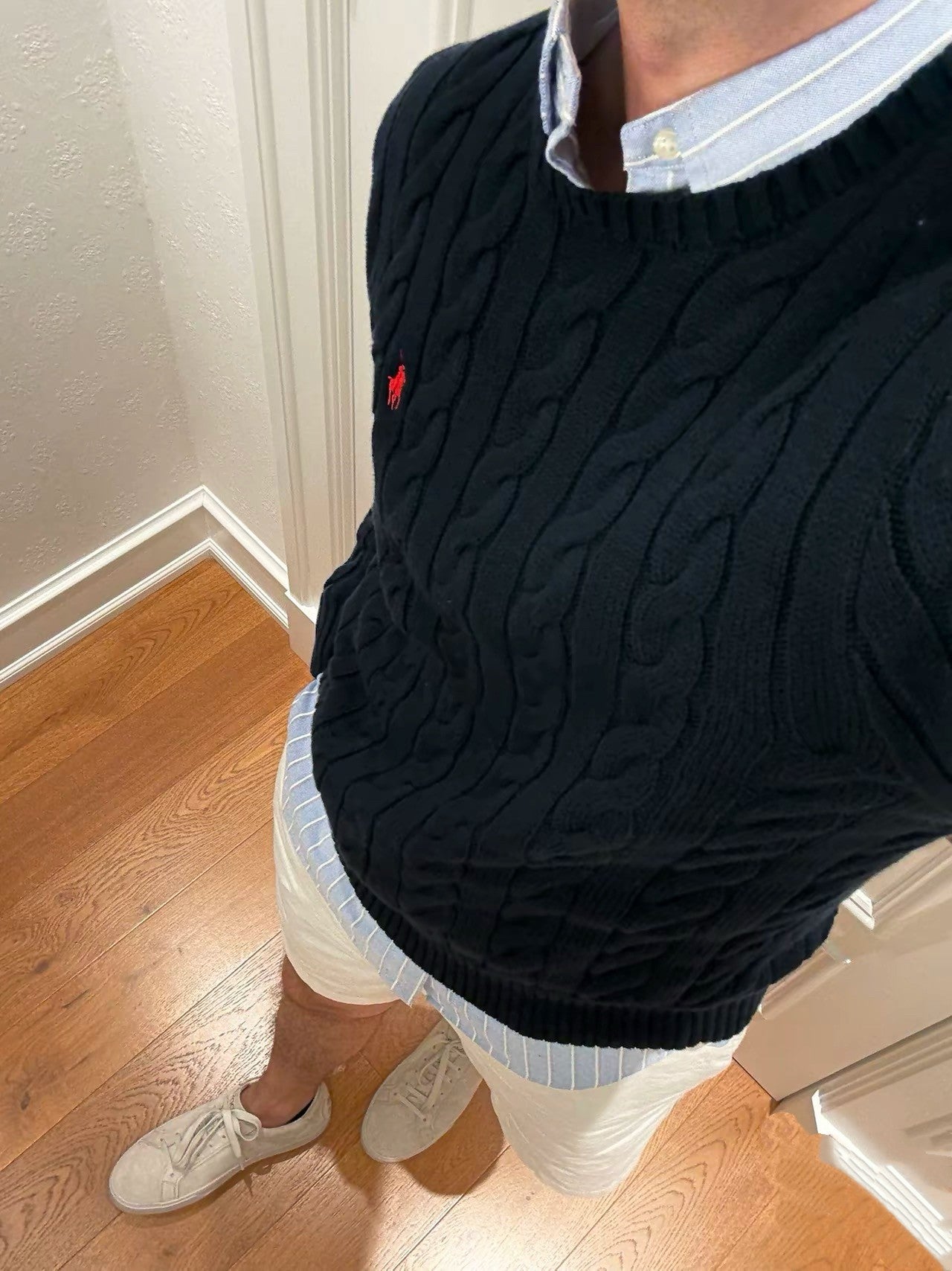 Ralph Lauren Cable Knit Crewneck Sweater