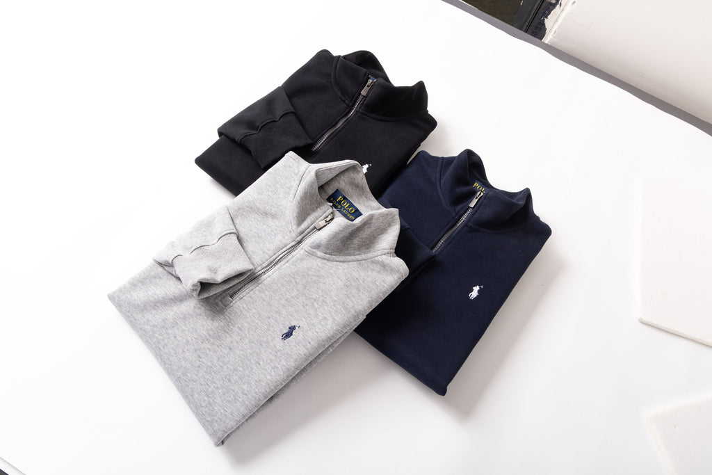 Ralph Lauren Classic Embroidered Half-Zip Sweatshirt
