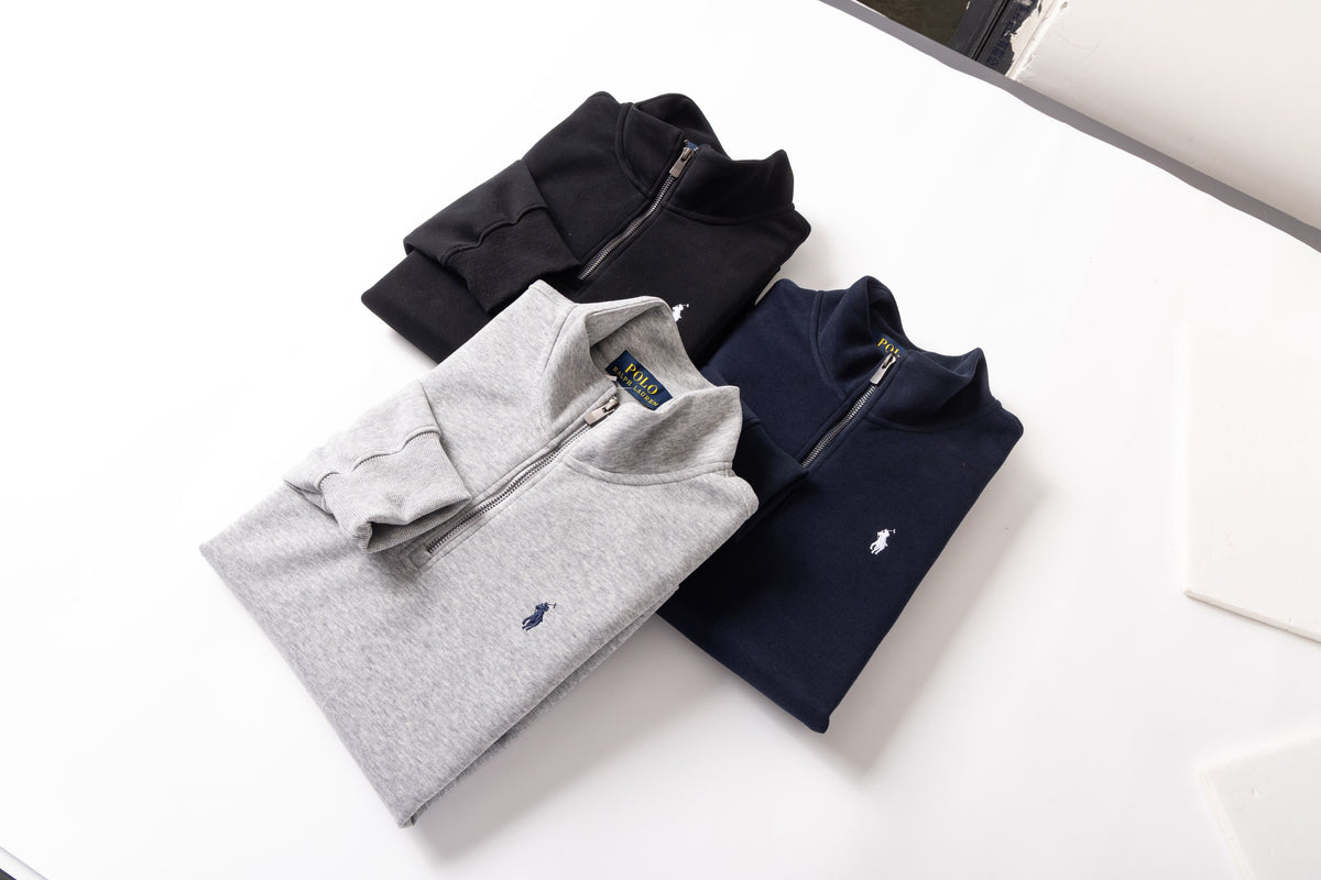 Ralph Lauren Classic Embroidered Half-Zip Sweatshirt