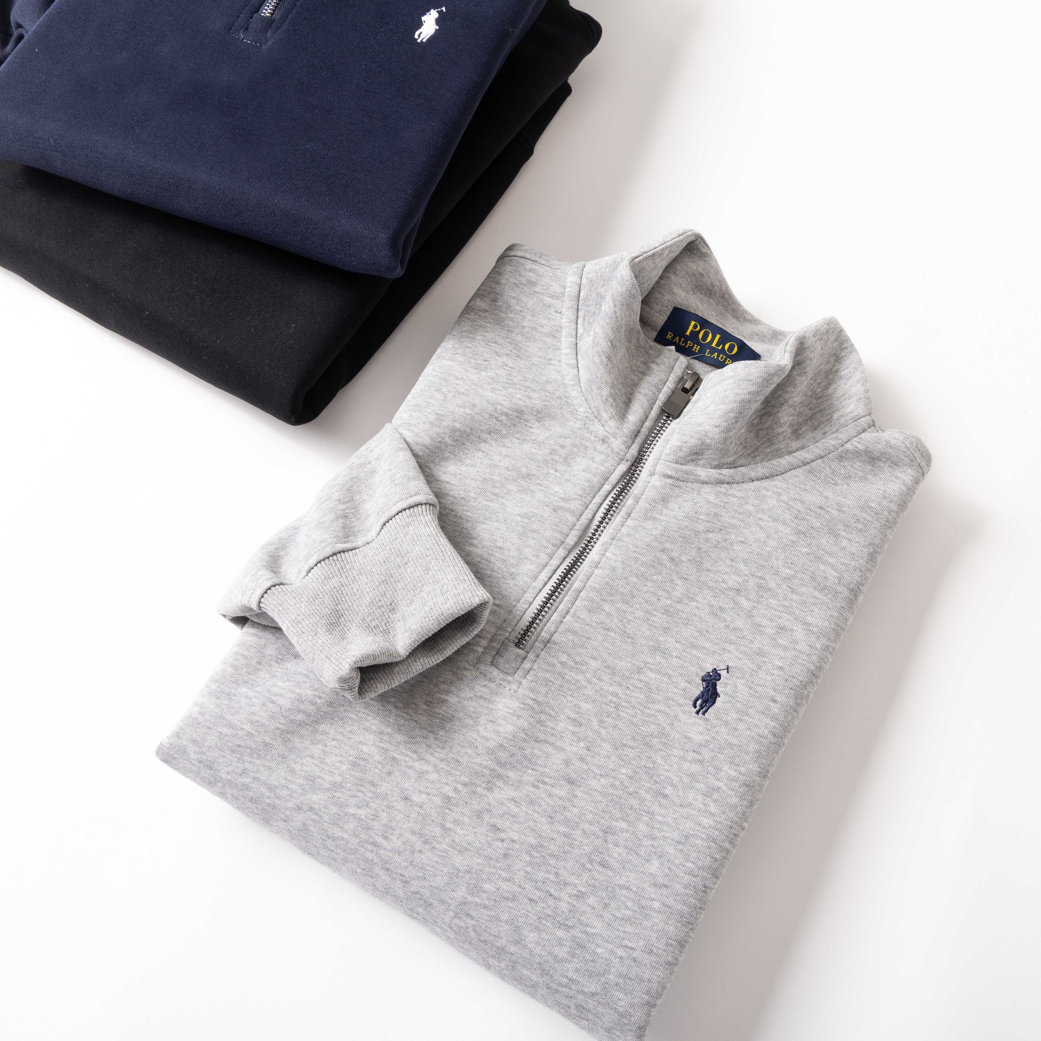 Ralph Lauren Classic Embroidered Half-Zip Sweatshirt