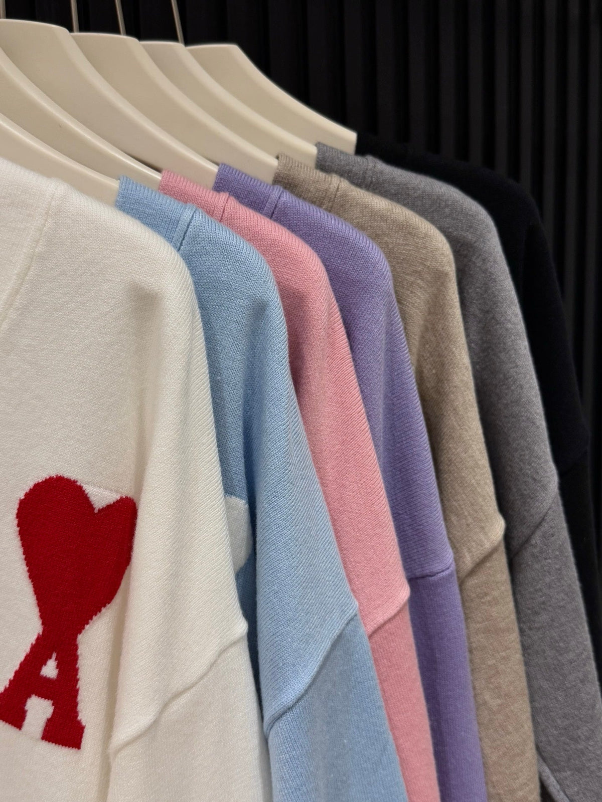 AMI Paris Heart A Knit Cardigan