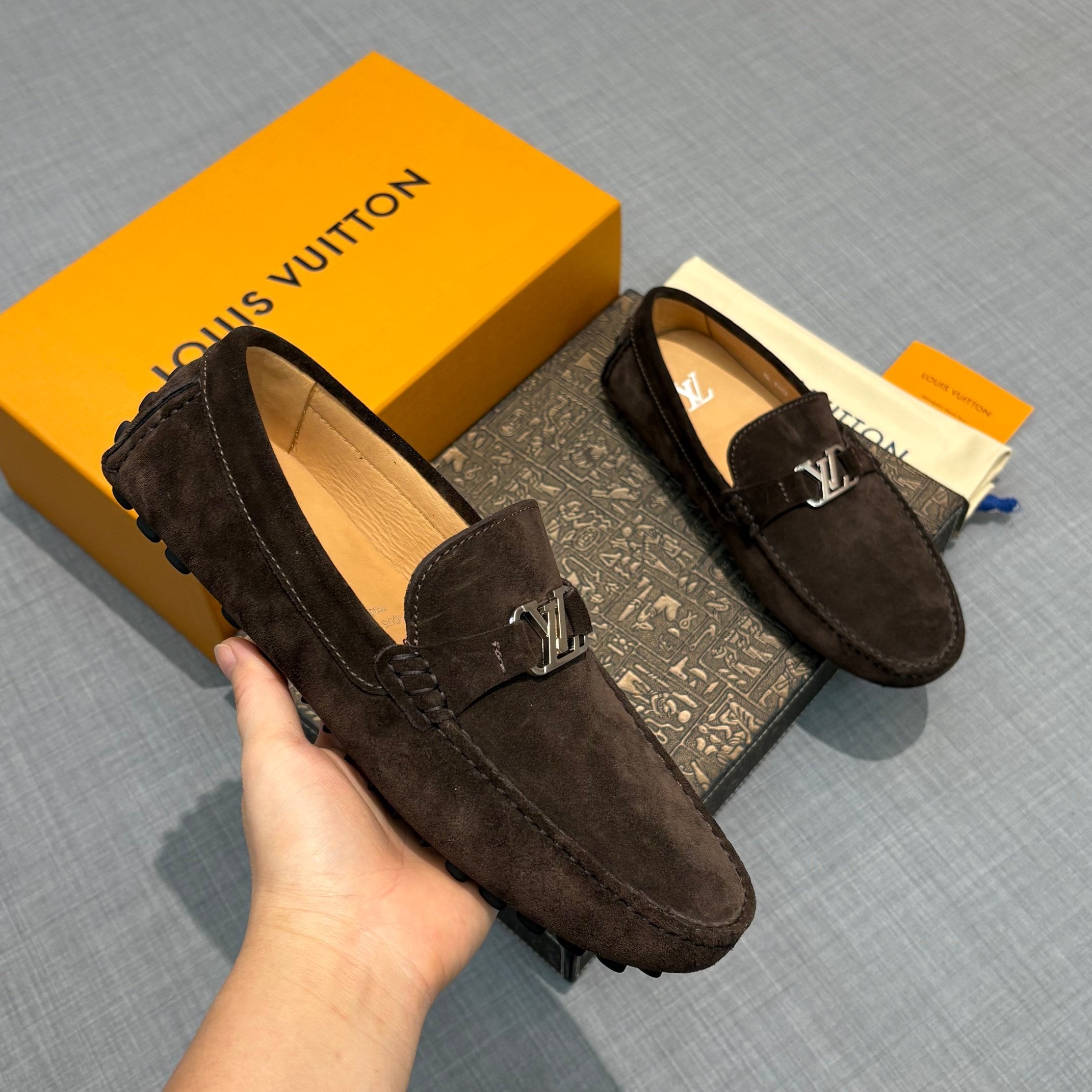Louis Vuitton Men's Suede Driving Shoes