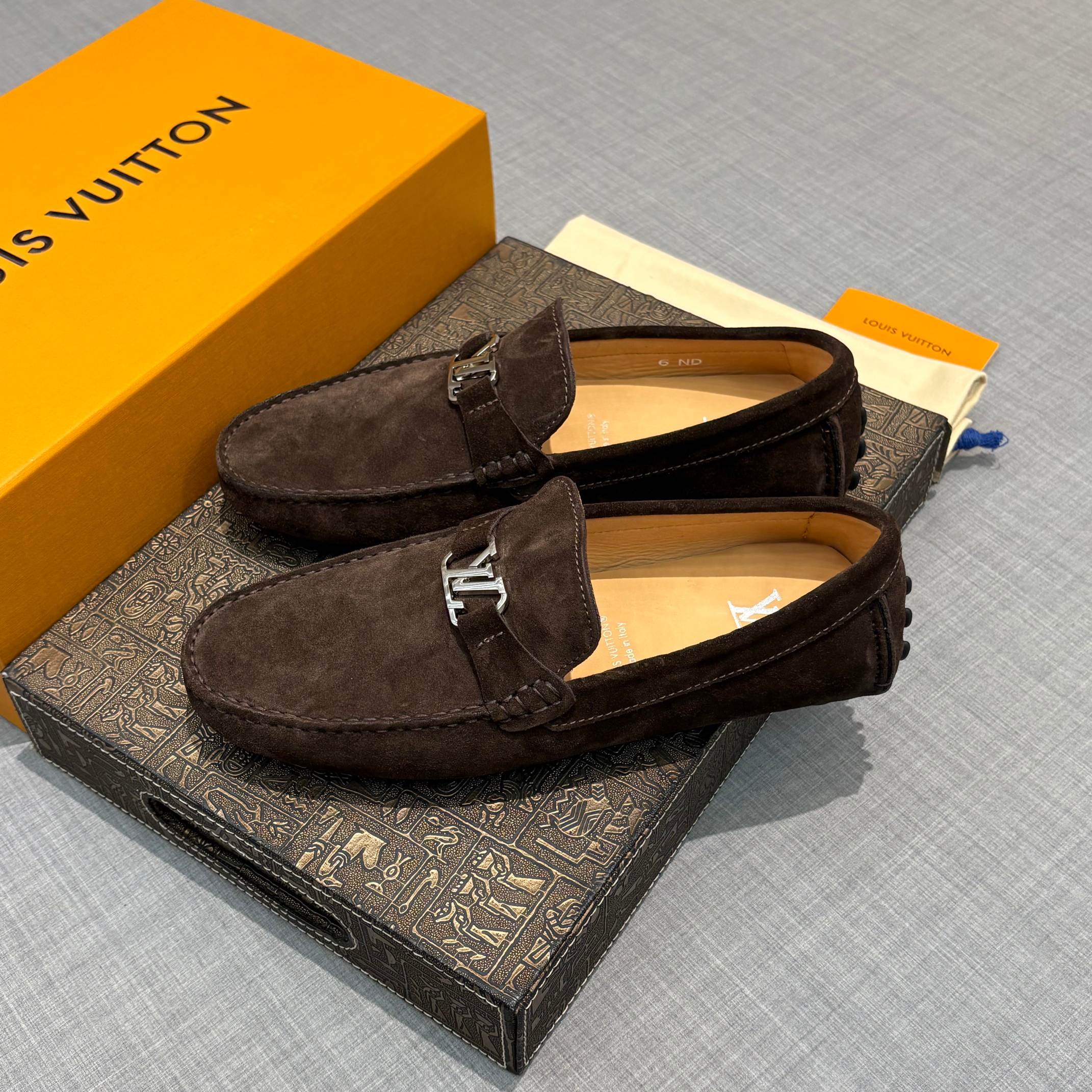 Louis Vuitton Men's Suede Driving Shoes