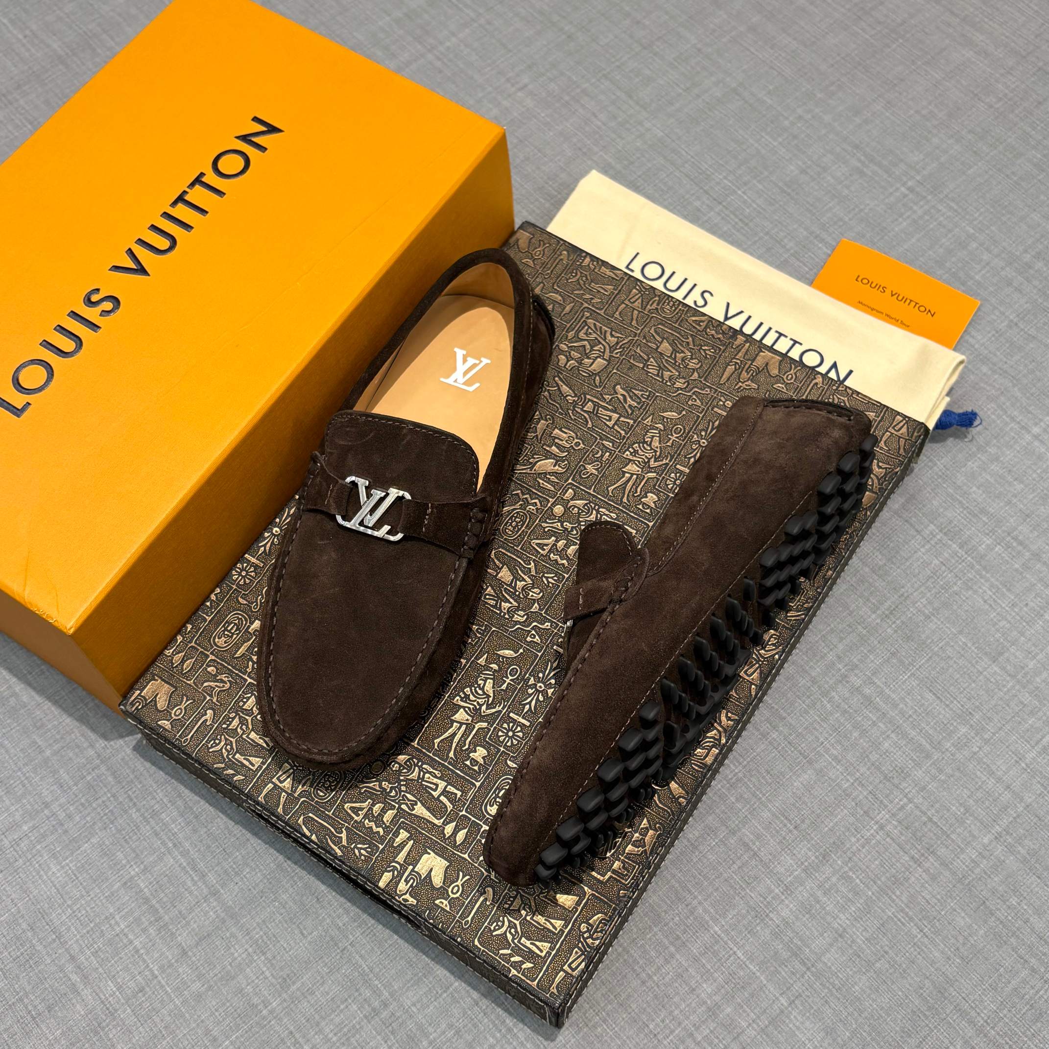 Louis Vuitton Men's Suede Driving Shoes