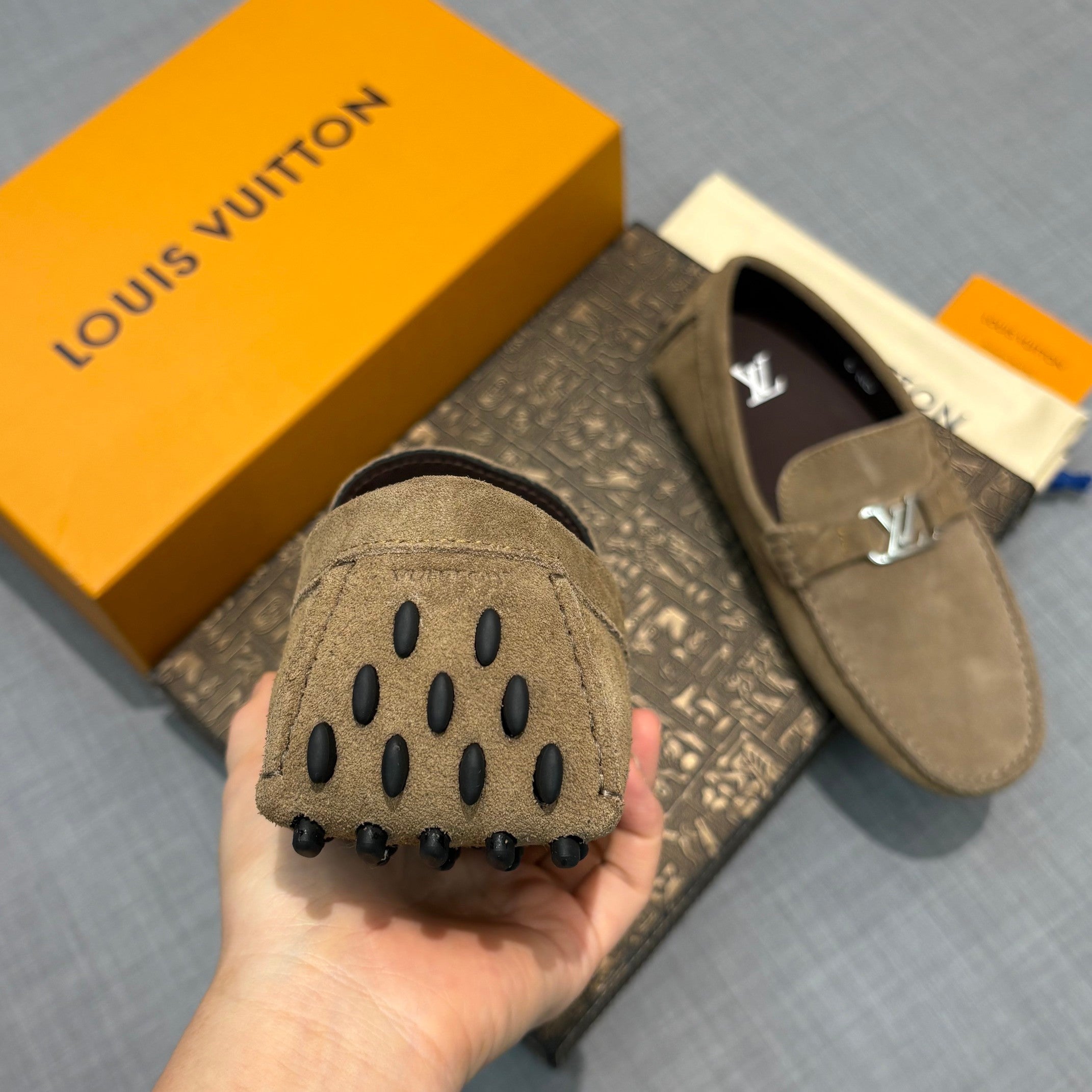 Louis Vuitton Men's Suede Driving Shoes