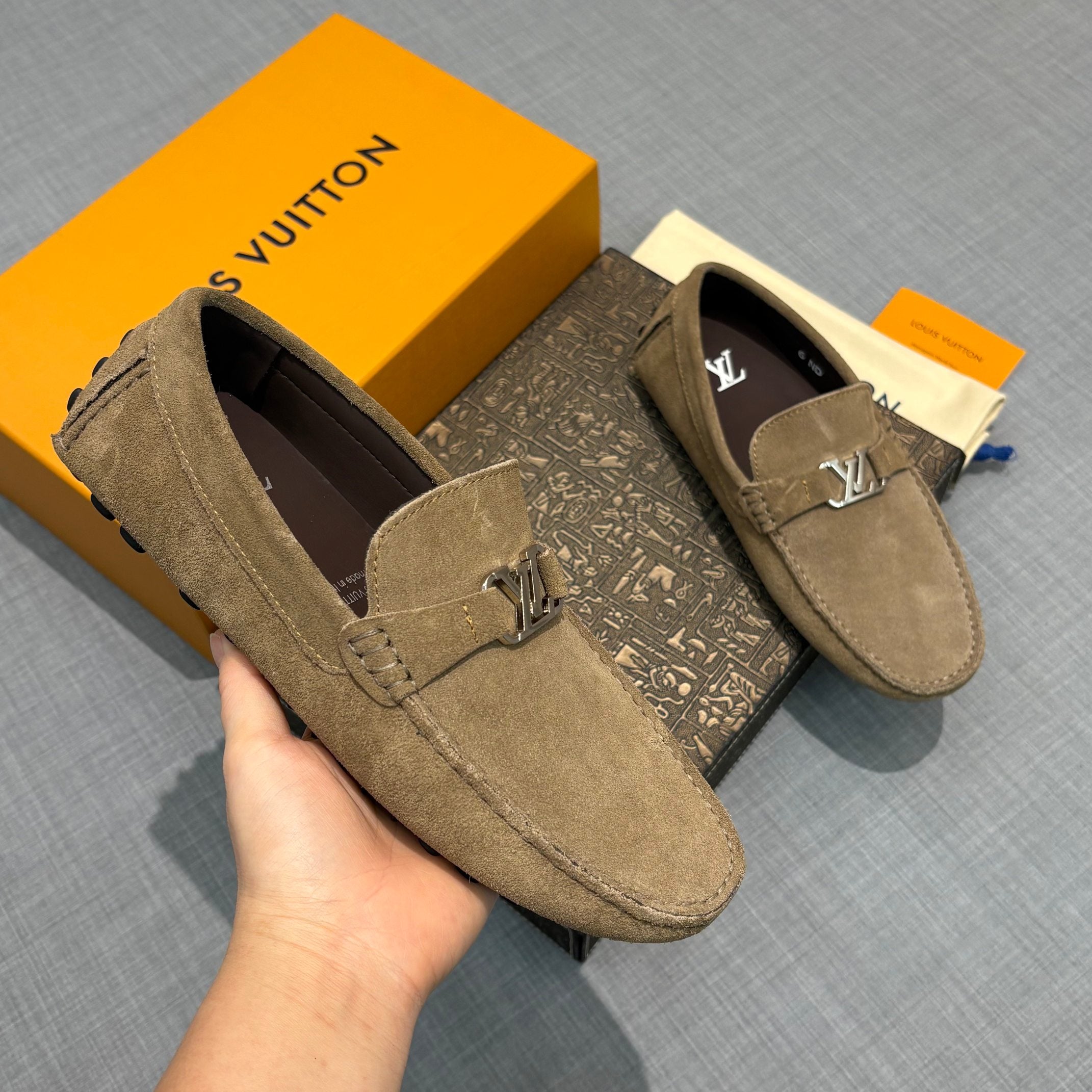 Louis Vuitton Men's Suede Driving Shoes