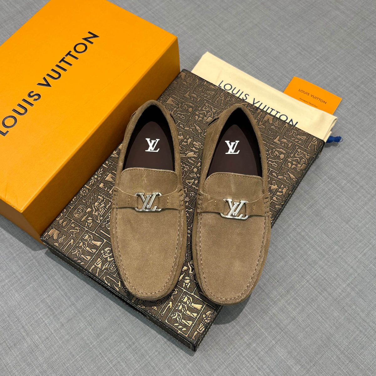 Louis Vuitton Men's Suede Driving Shoes