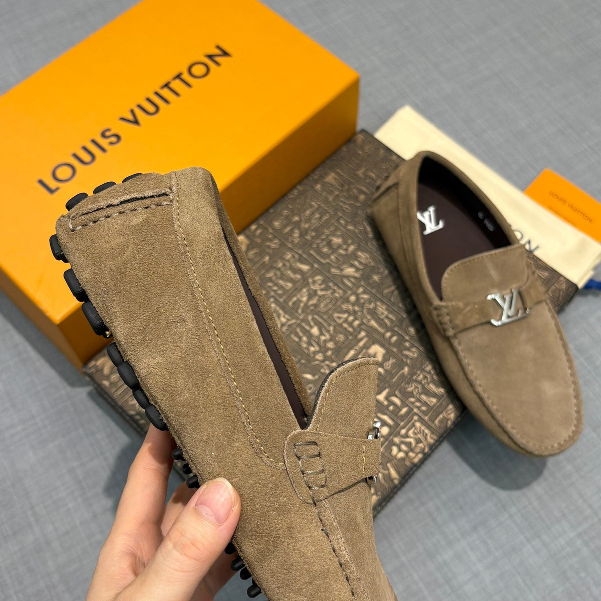 Louis Vuitton Men's Suede Driving Shoes