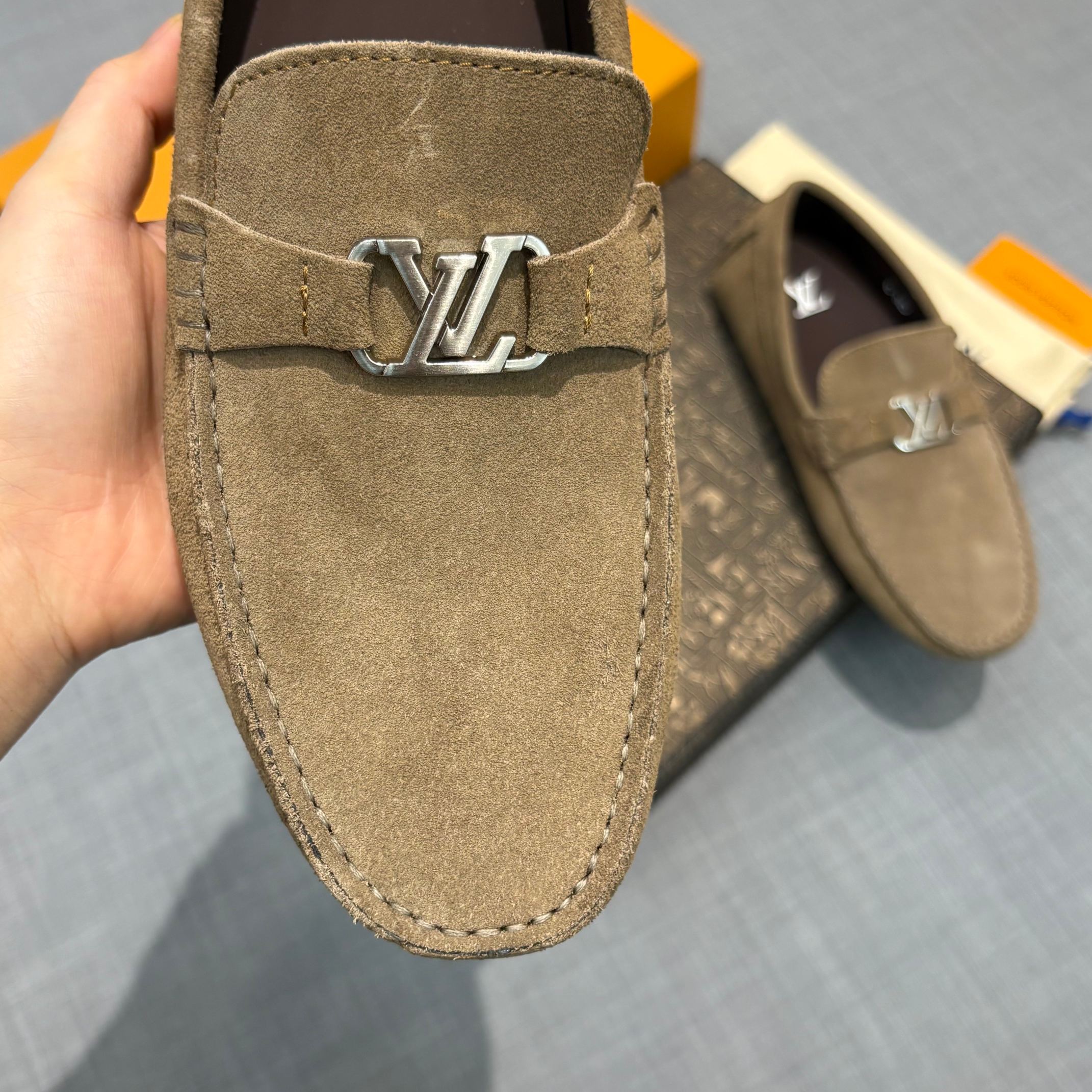 Louis Vuitton Men's Suede Driving Shoes