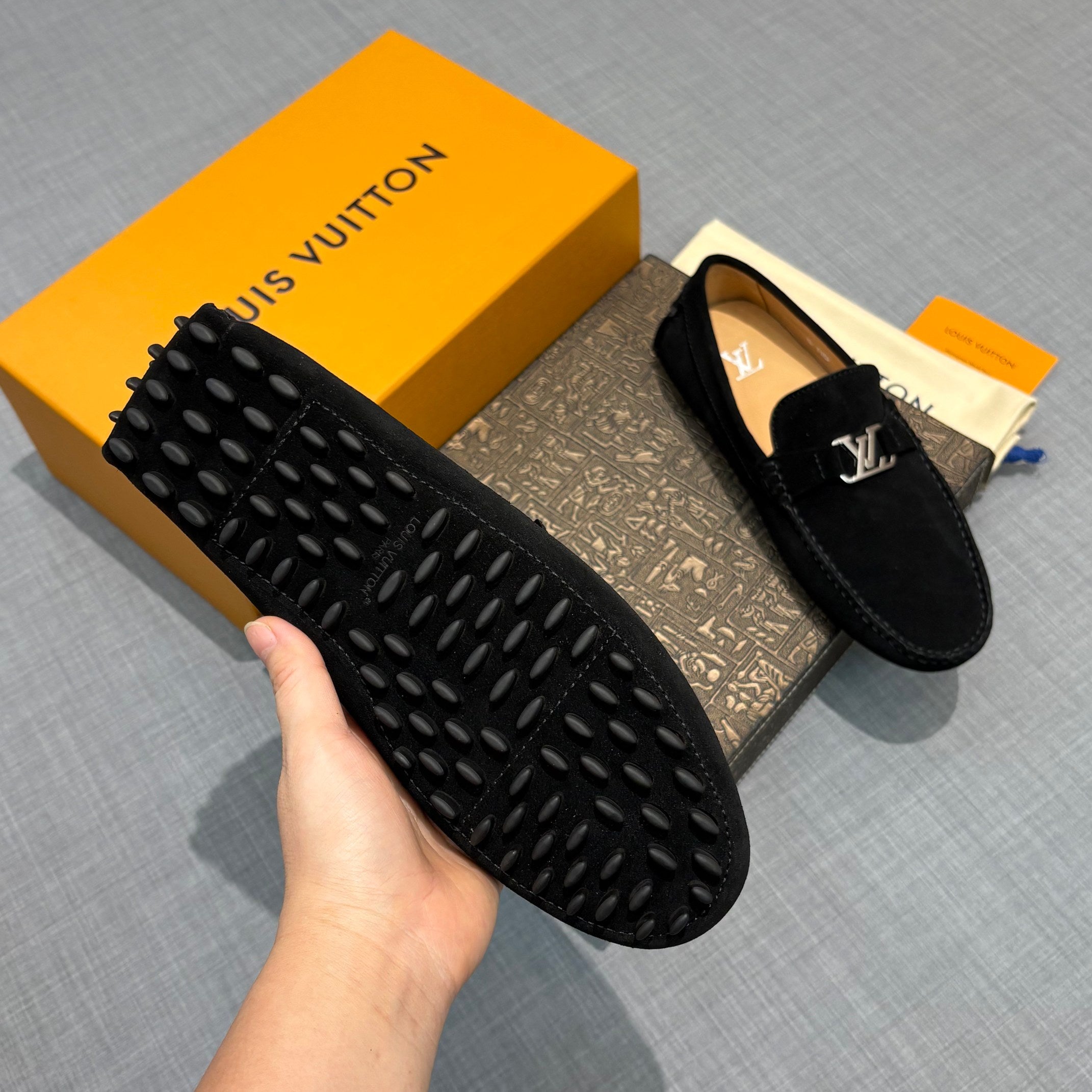 Louis Vuitton Men's Suede Driving Shoes