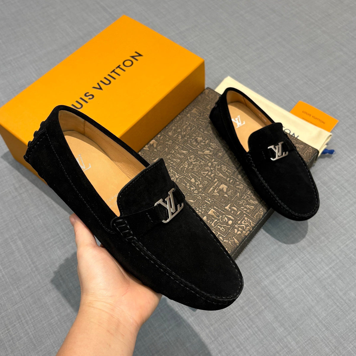 Louis Vuitton Men's Suede Driving Shoes