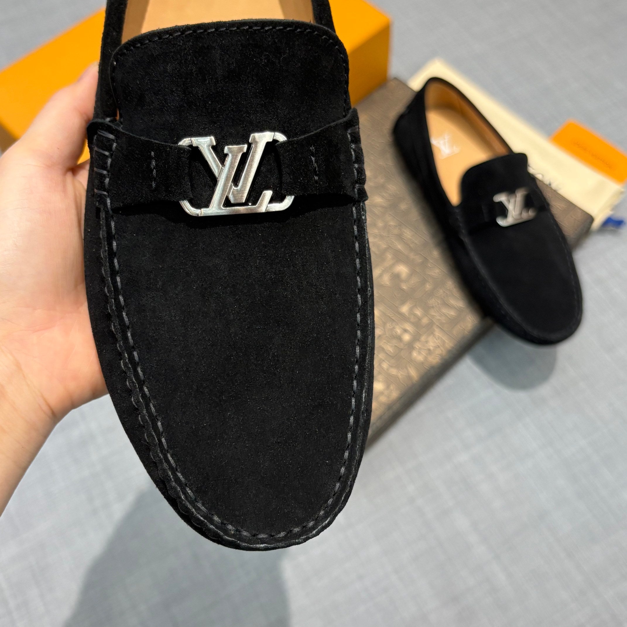 Louis Vuitton Men's Suede Driving Shoes