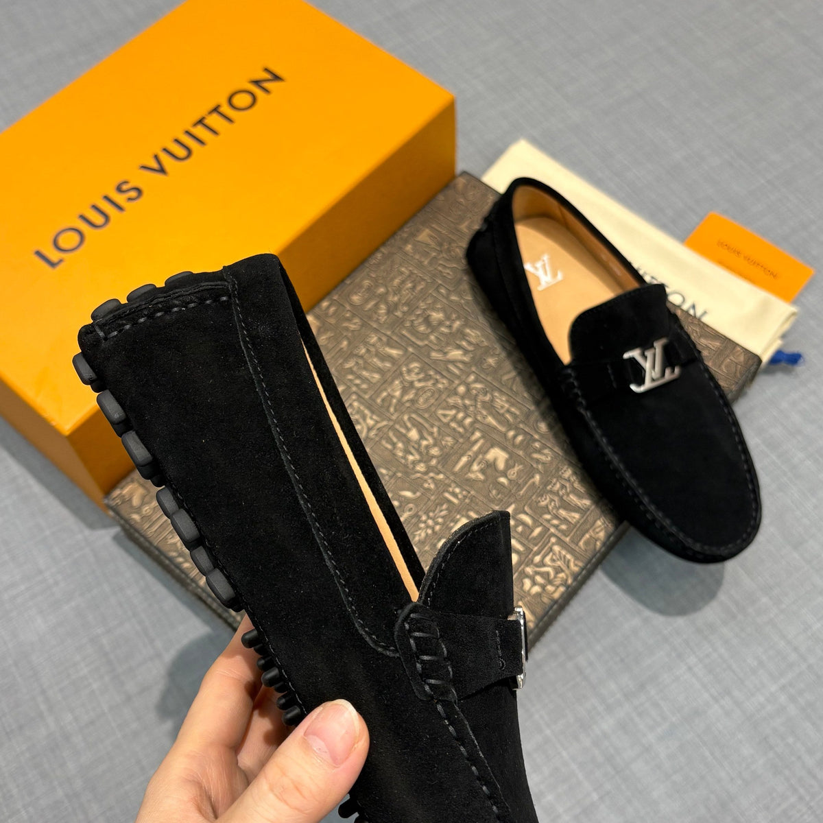Louis Vuitton Men's Suede Driving Shoes