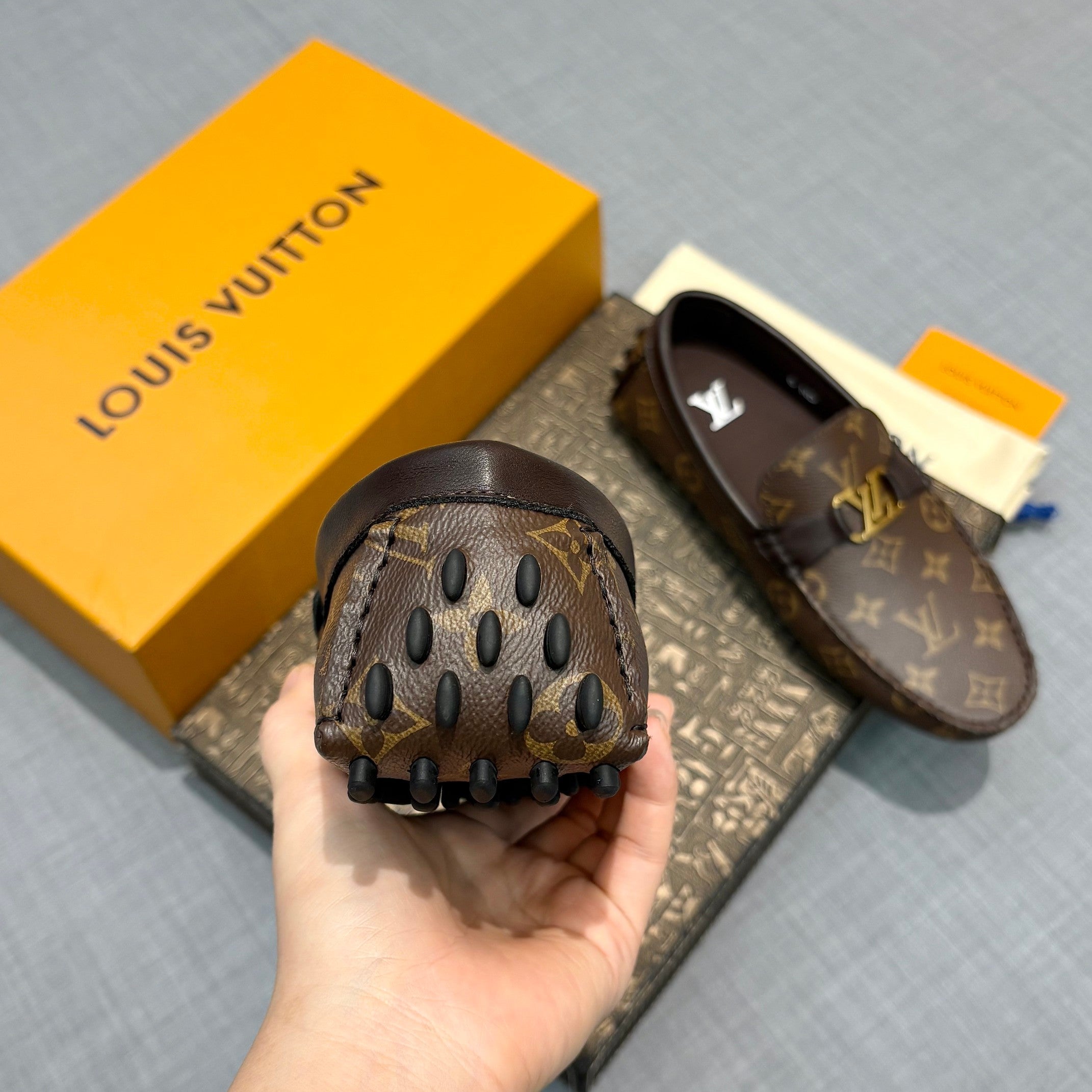 Louis Vuitton Men's Monogram Driving Shoes