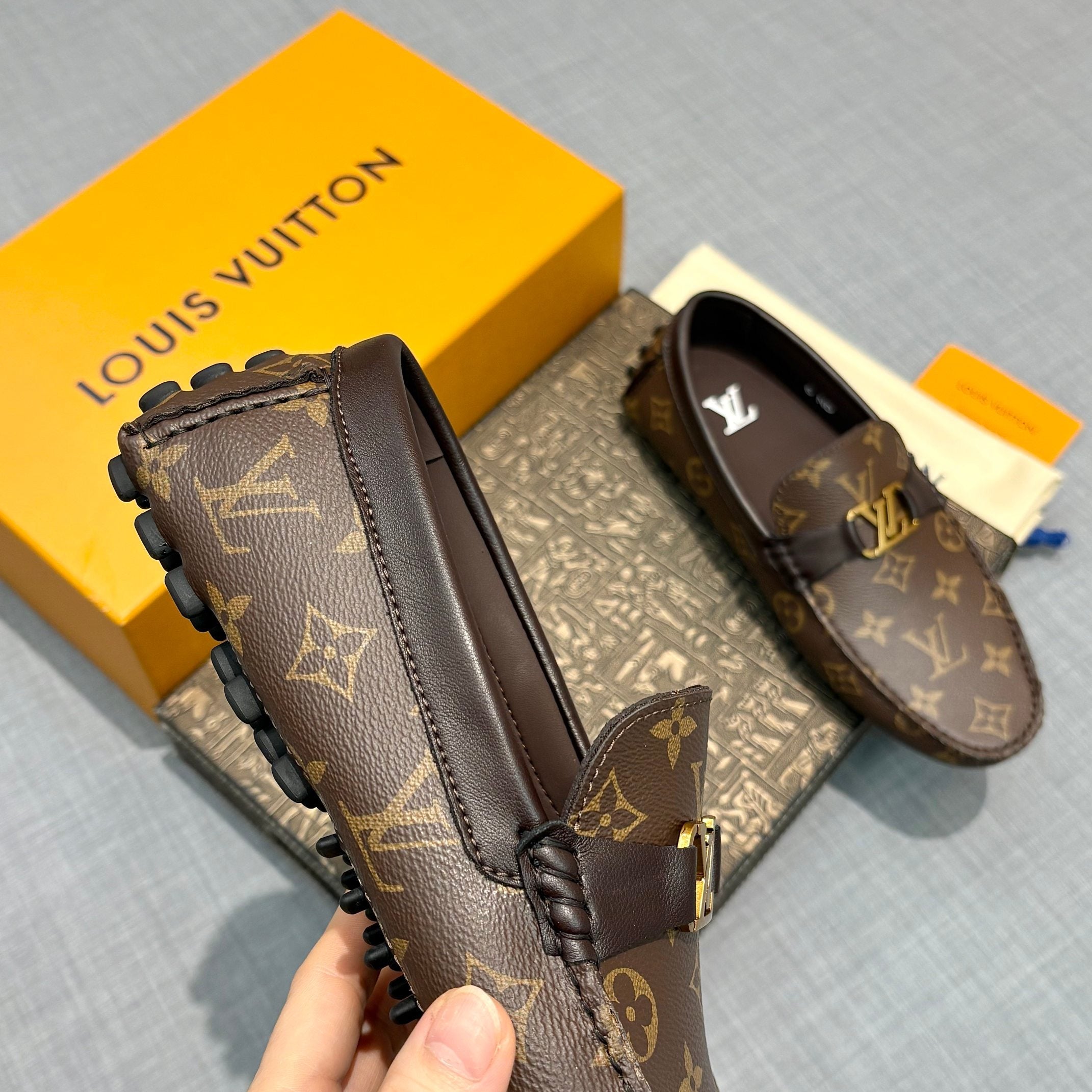 Louis Vuitton Men's Monogram Driving Shoes