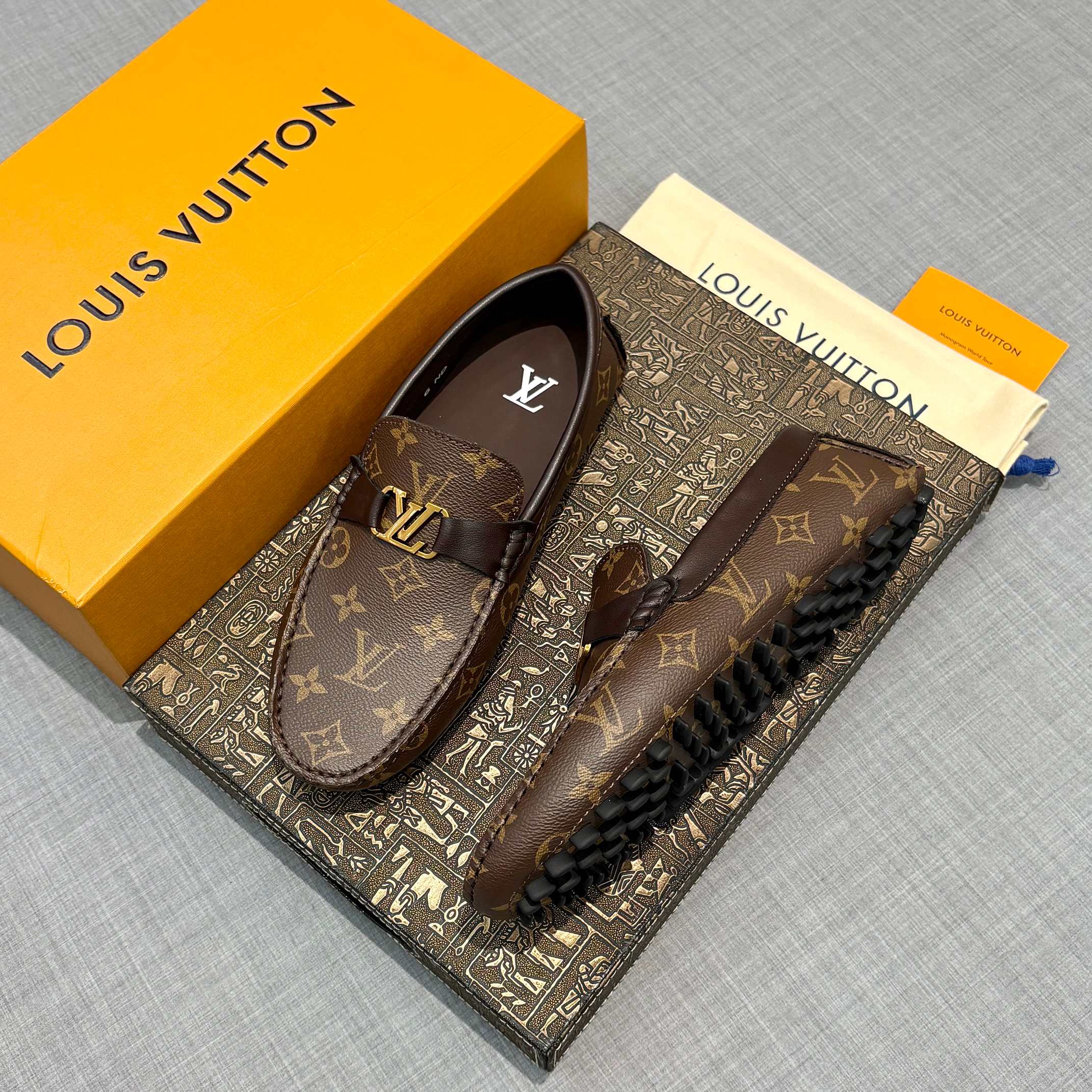 Louis Vuitton Men's Monogram Driving Shoes