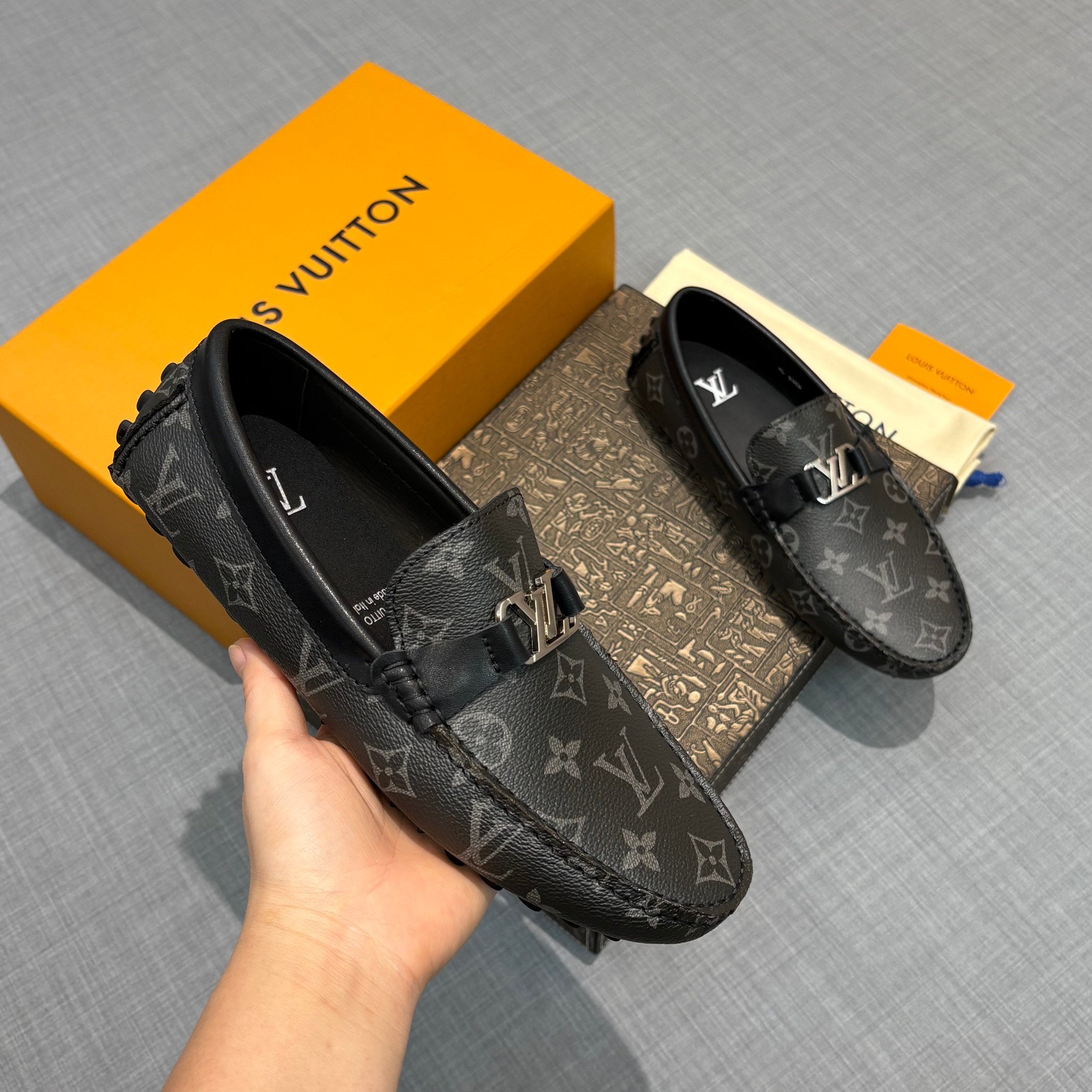 Louis Vuitton Men's Monogram Driving Shoes
