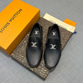 Louis Vuitton Men's Lizard-Embossed Driving Shoes