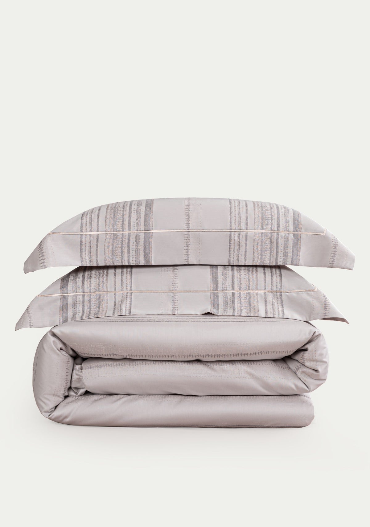 Hotel Grand Pima Cotton & Silk Jacquard Four-Piece Bedding Set