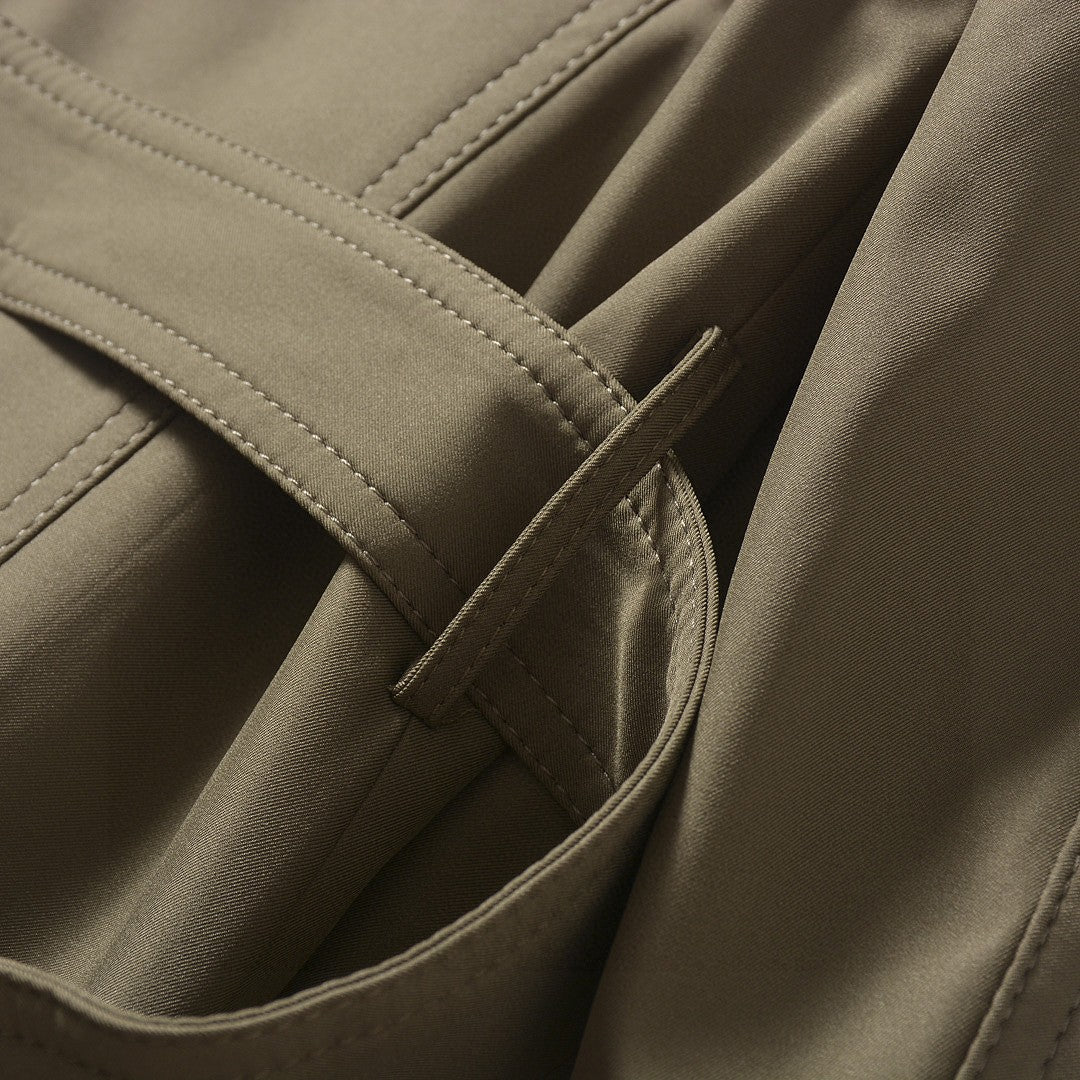 Burberry Long Double-Breasted Trench Coat – 2025FW