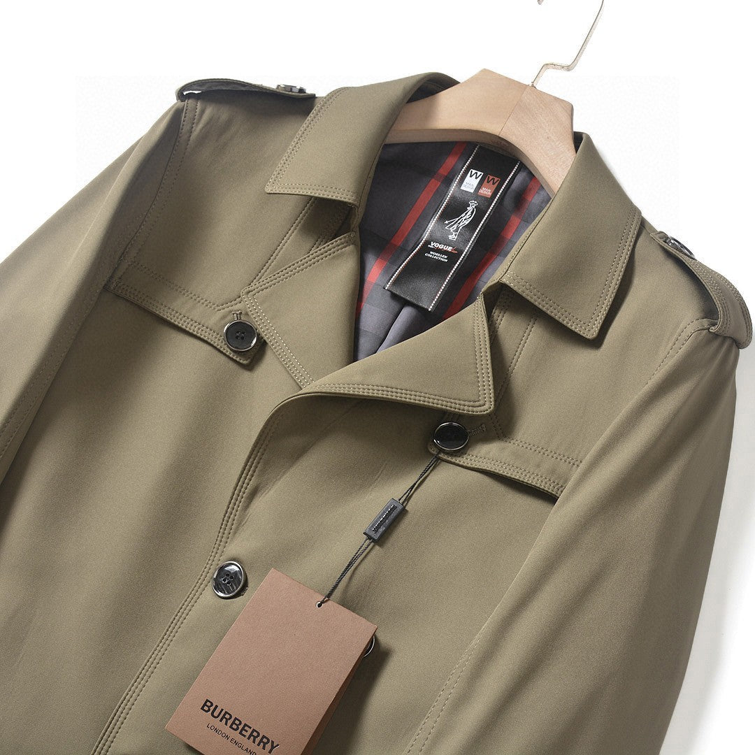 Burberry Long Double-Breasted Trench Coat – 2025FW