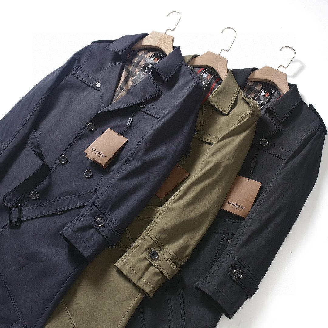 Burberry Long Double-Breasted Trench Coat – 2025FW