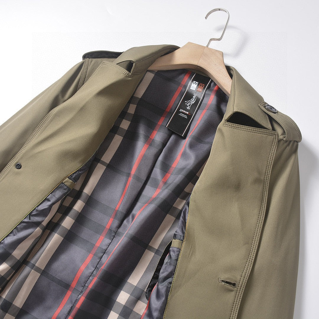 Burberry Long Double-Breasted Trench Coat – 2025FW