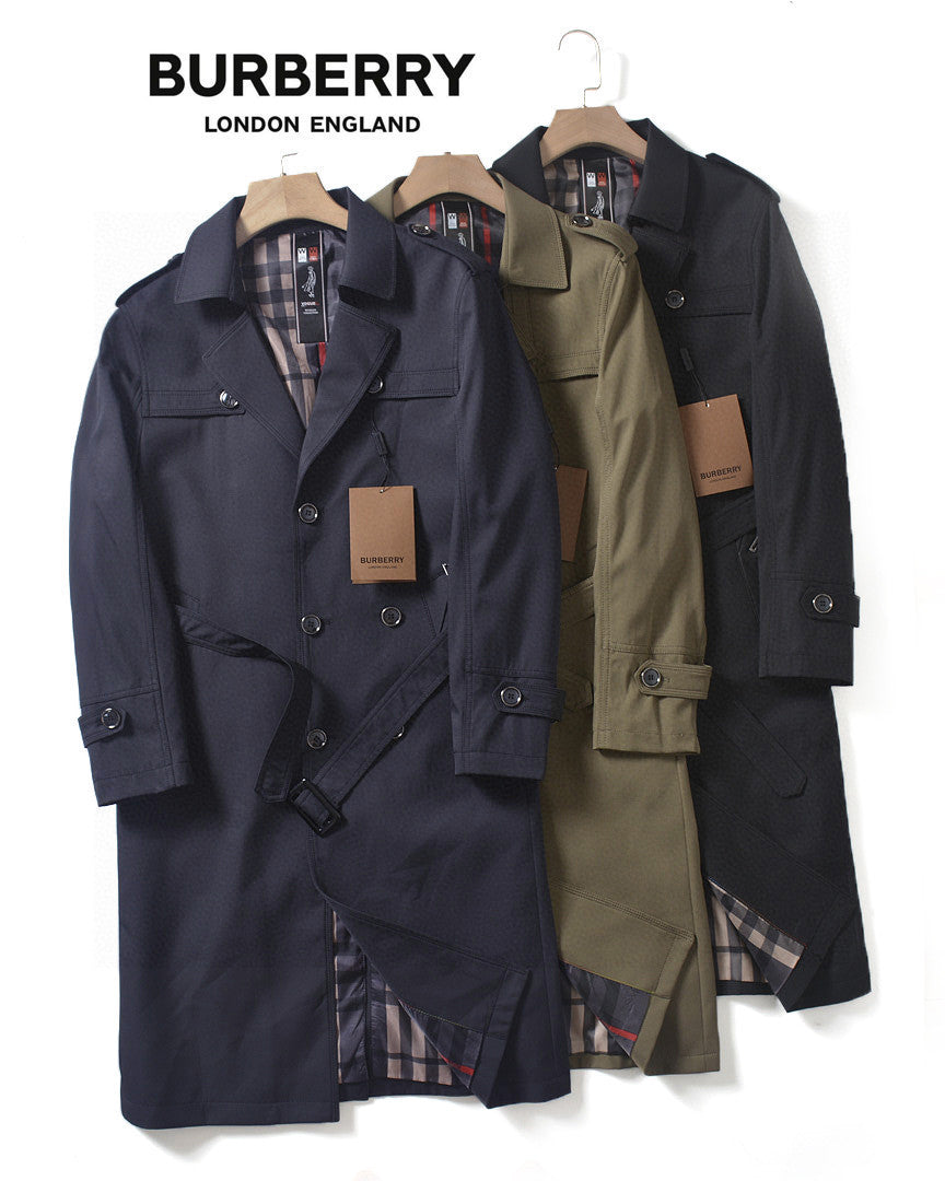 Burberry Long Double-Breasted Trench Coat – 2025FW