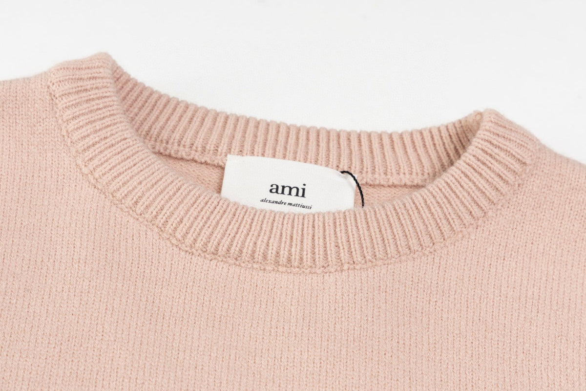 AMI Paris Classic Jacquard Heart Crewneck Sweater – 2025SS