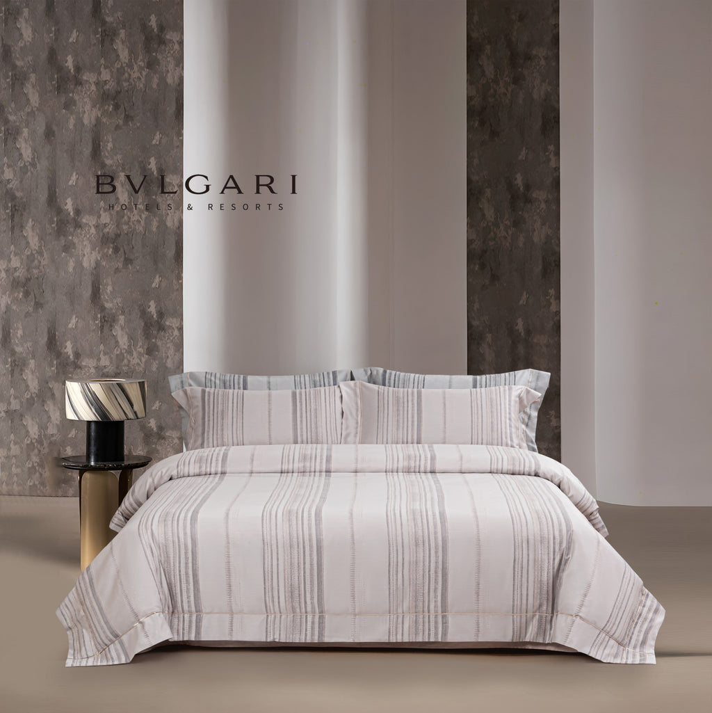 Hotel Grand Pima Cotton & Silk Jacquard Four-Piece Bedding Set