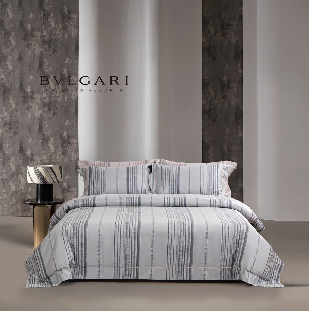 Hotel Grand Pima Cotton & Silk Jacquard Four-Piece Bedding Set