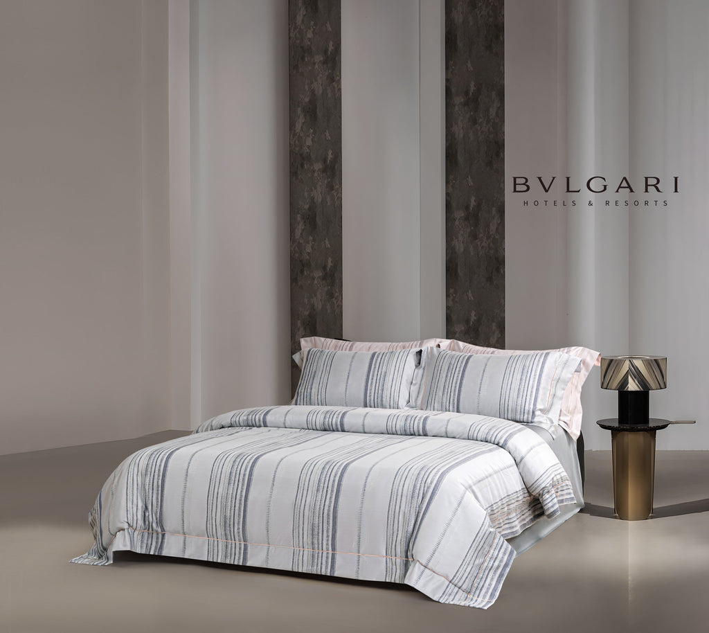 Hotel Grand Pima Cotton & Silk Jacquard Four-Piece Bedding Set