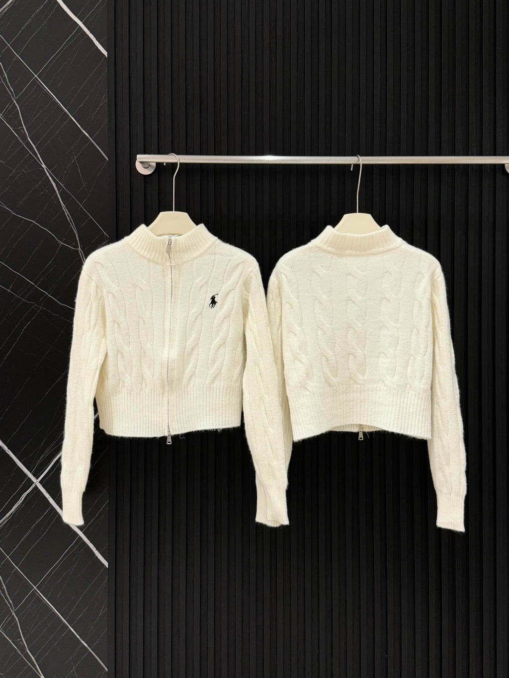 Ralph Lauren Cable Knit Zipper Cardigan