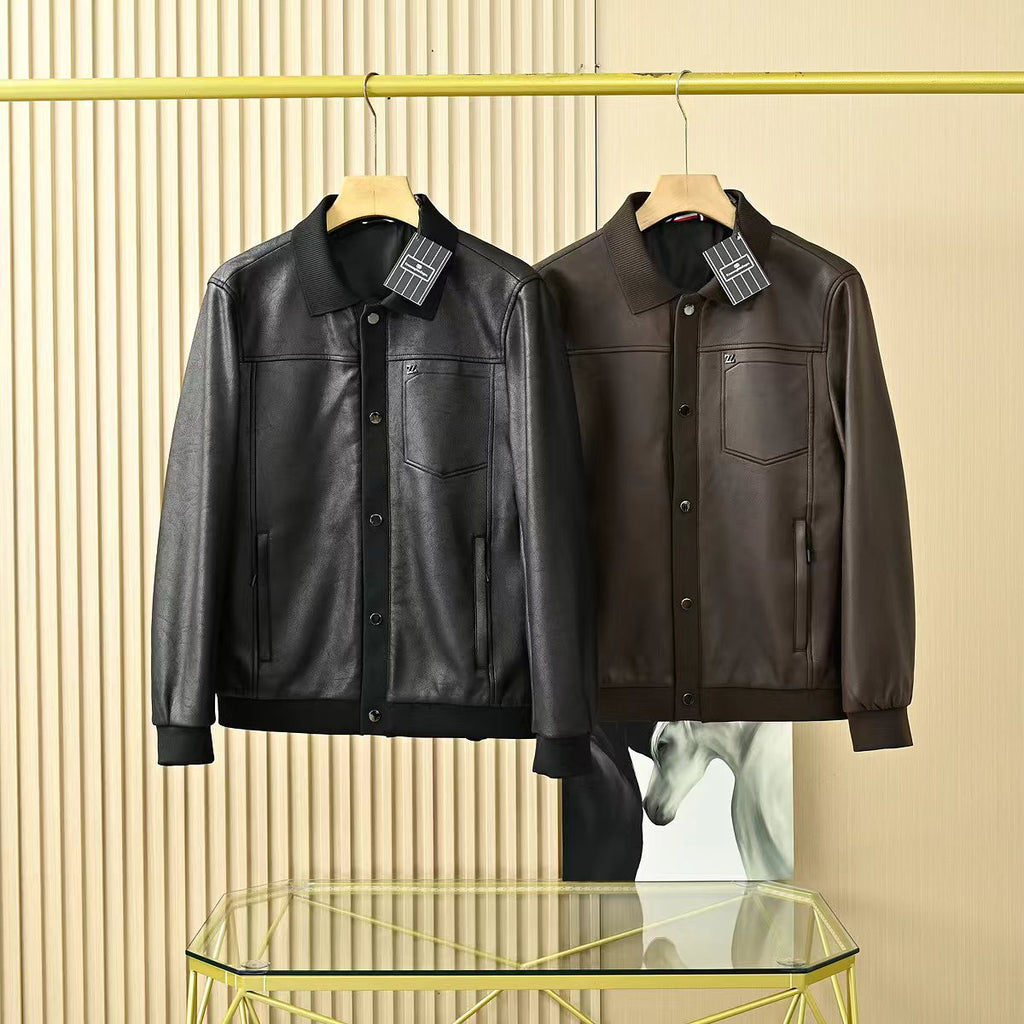 Zegna Lapel Leather Jacket – 2025FW