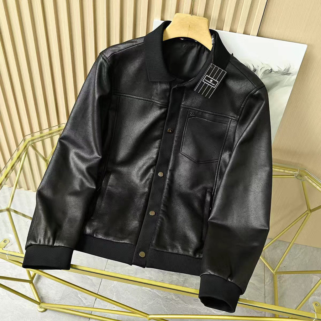 Zegna Lapel Leather Jacket – 2025FW