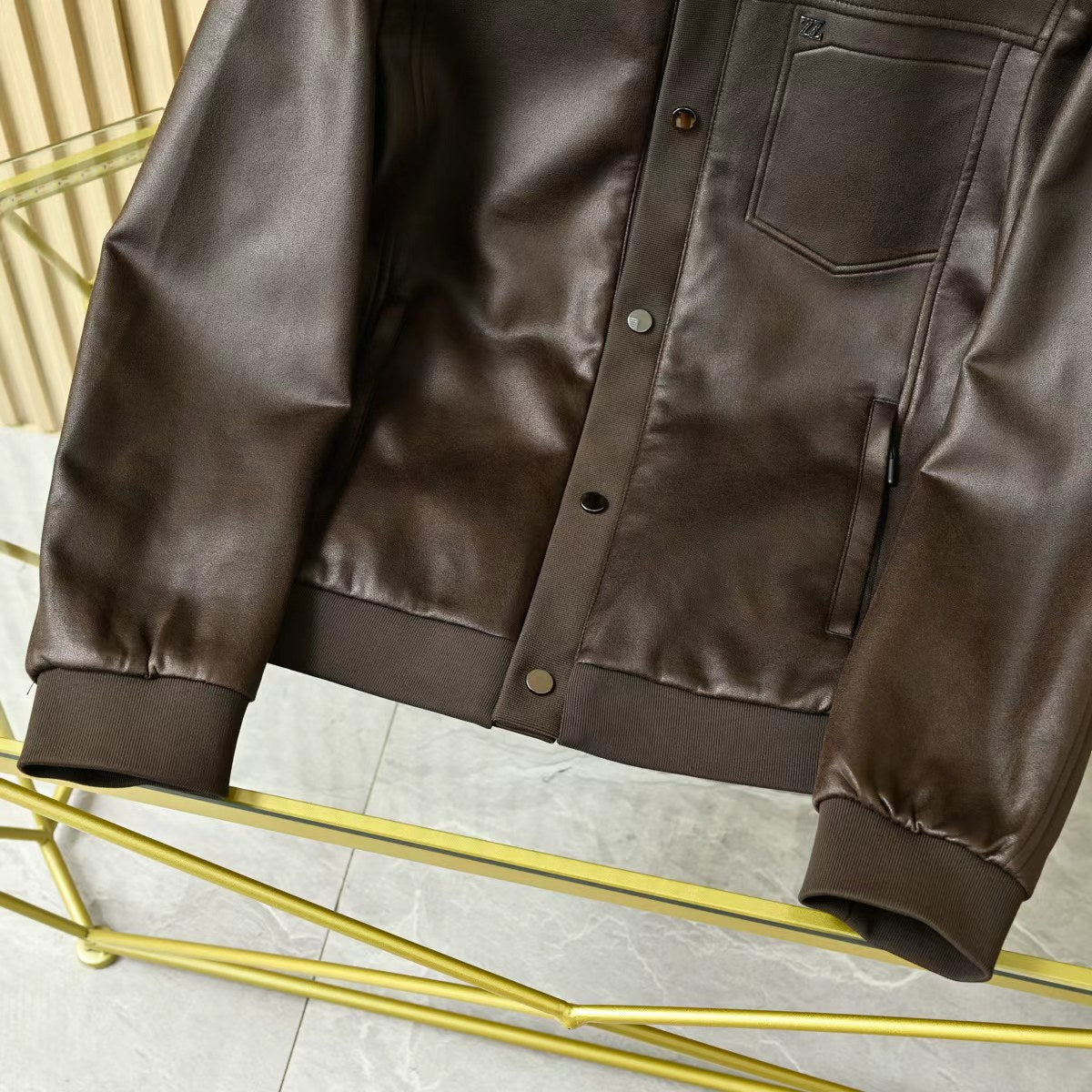Zegna Lapel Leather Jacket – 2025FW