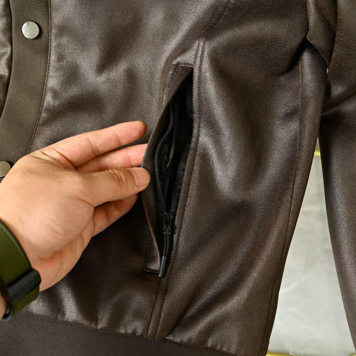 Zegna Lapel Leather Jacket – 2025FW